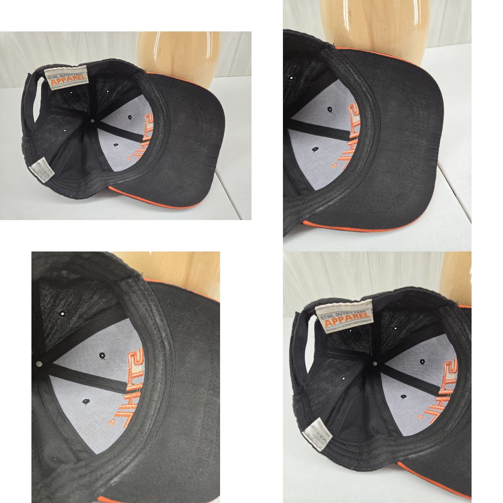 Bally STIHL Chainsaw Strapback Hat Ball Cap Outdoor Power Tools Black Embroidered Logo Strapback Hat Size ONE SIZE - 9 Thumbnail