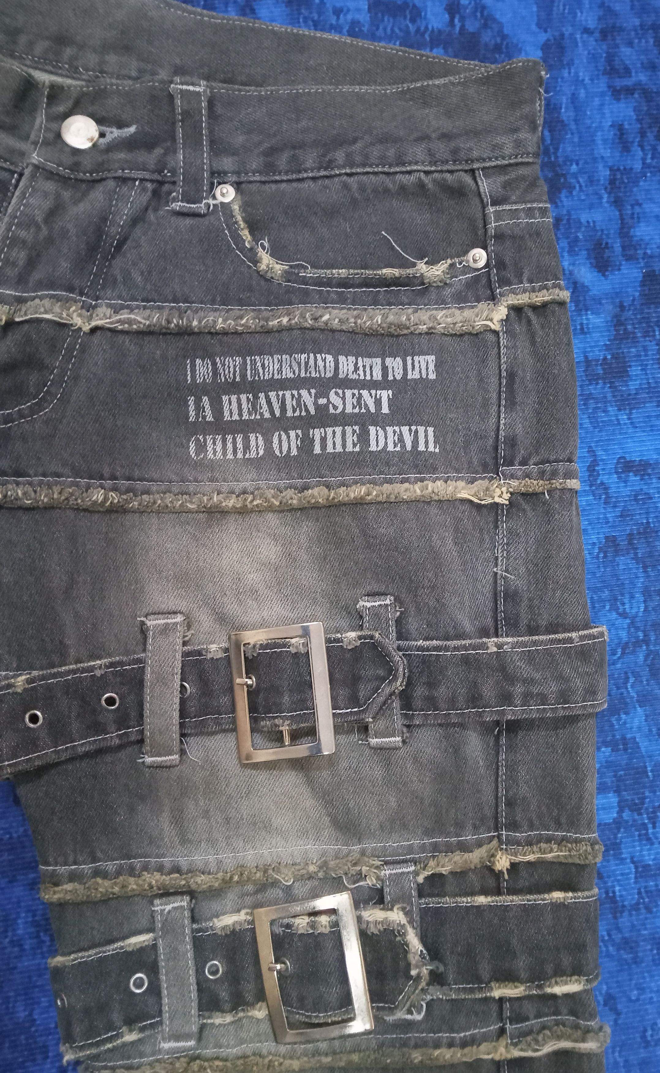 Japanese Brand Hiderock Design Hagi Rare Jeans Size US 35 - 7 Thumbnail