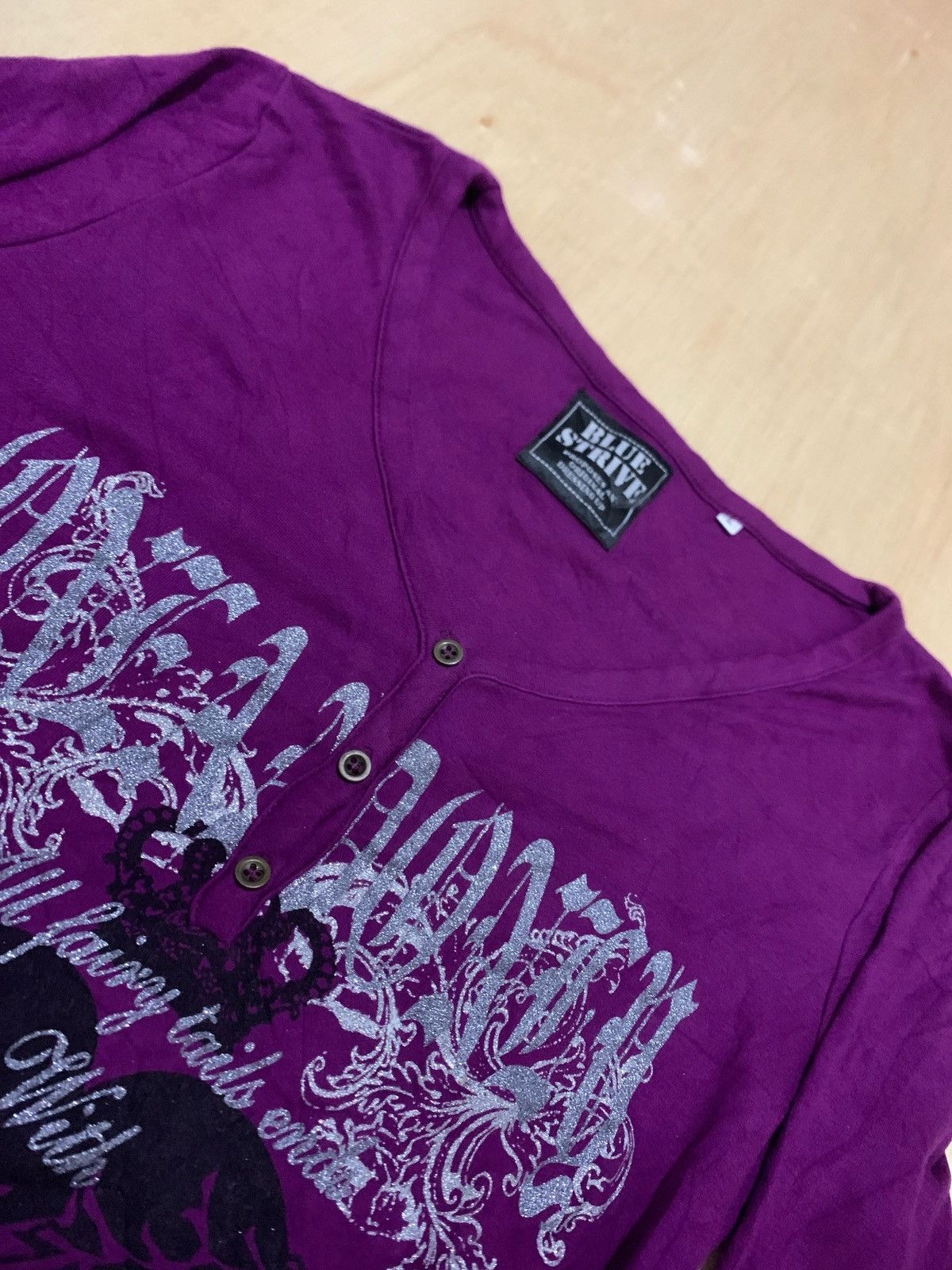Vintage Y2k Blue Strive Ifsixwasnine Punk style Longslevee Size L / US 10 / IT 46 - 6 Thumbnail