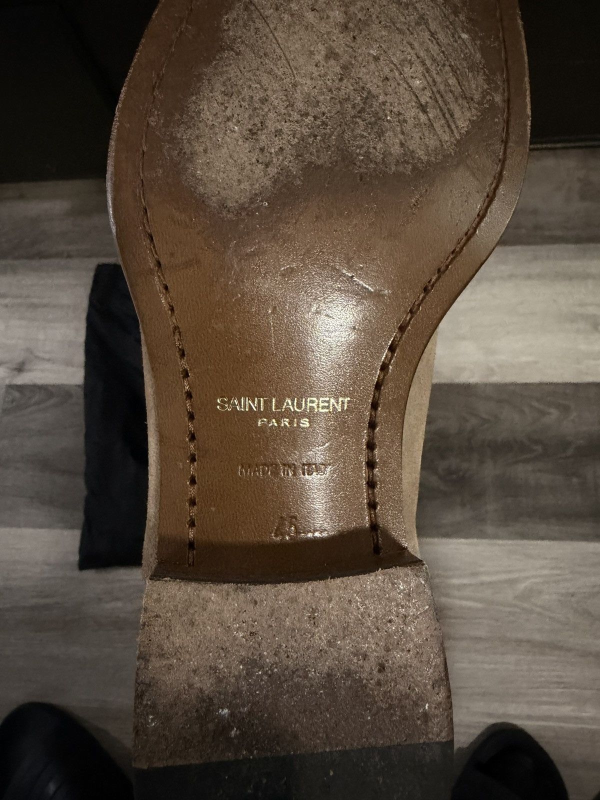 Saint Laurent Paris Saint Laurent Tobacco Wyatt Chelsea Boots Size US 12 / EU 45 - 4 Thumbnail