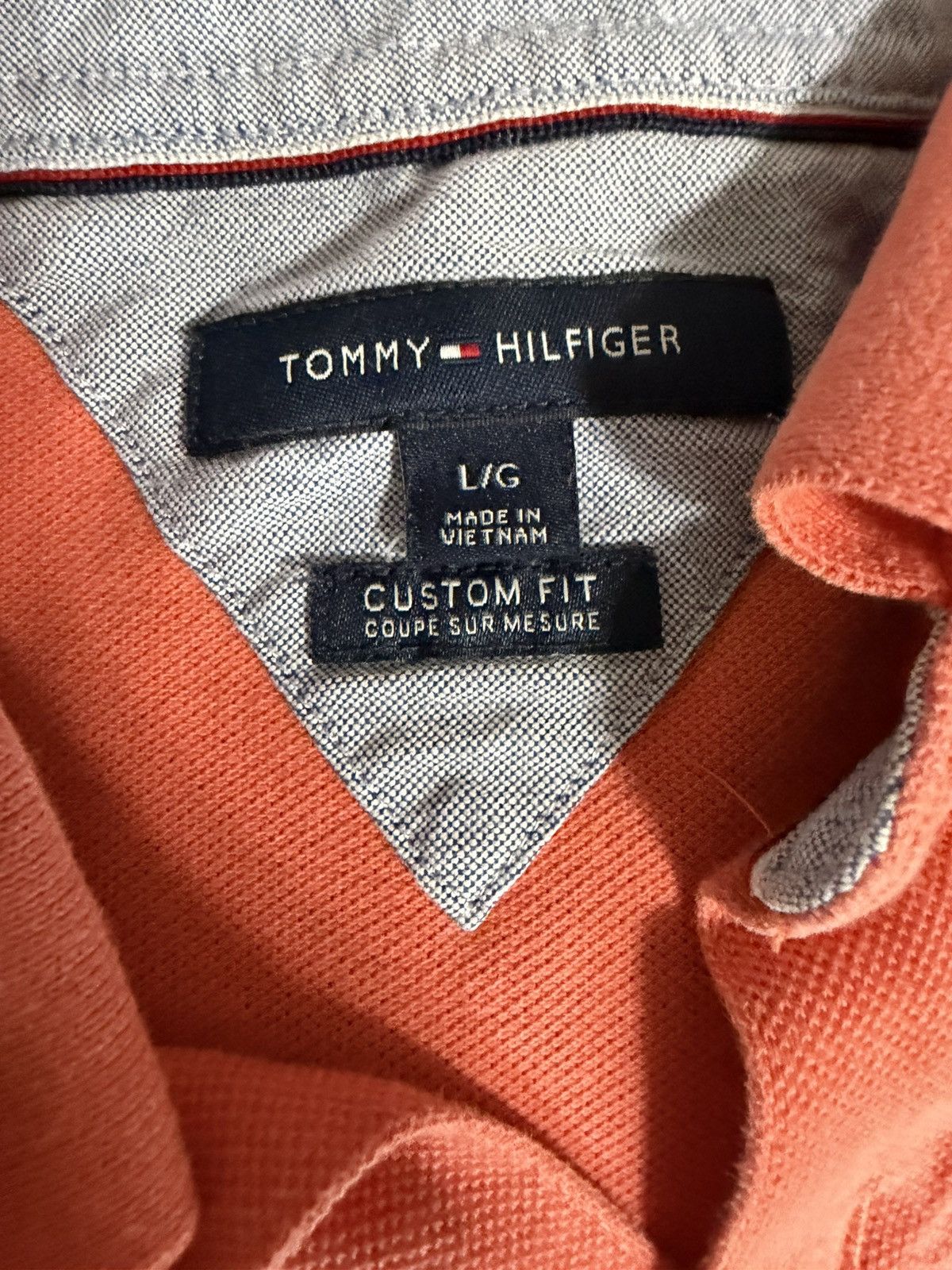 Tommy Hilfiger Tommy Hilfiger Polo Preppy Y2K Golf Shirt Coral Size Large. Size US L / EU 52-54 / 3 - 6 Thumbnail