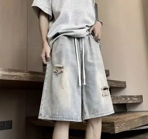 Jean Yoshiko x Erika Short Washed Distressed Denim Size US 26 / EU 42 - 3 Thumbnail