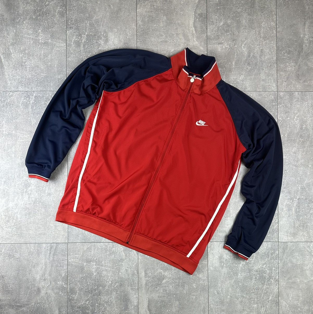 Nike Nike Track-Top Small Swoosh Full Zip Up Light Jacket Size US XXL / EU 58 / 5 - 1 Thumbnail