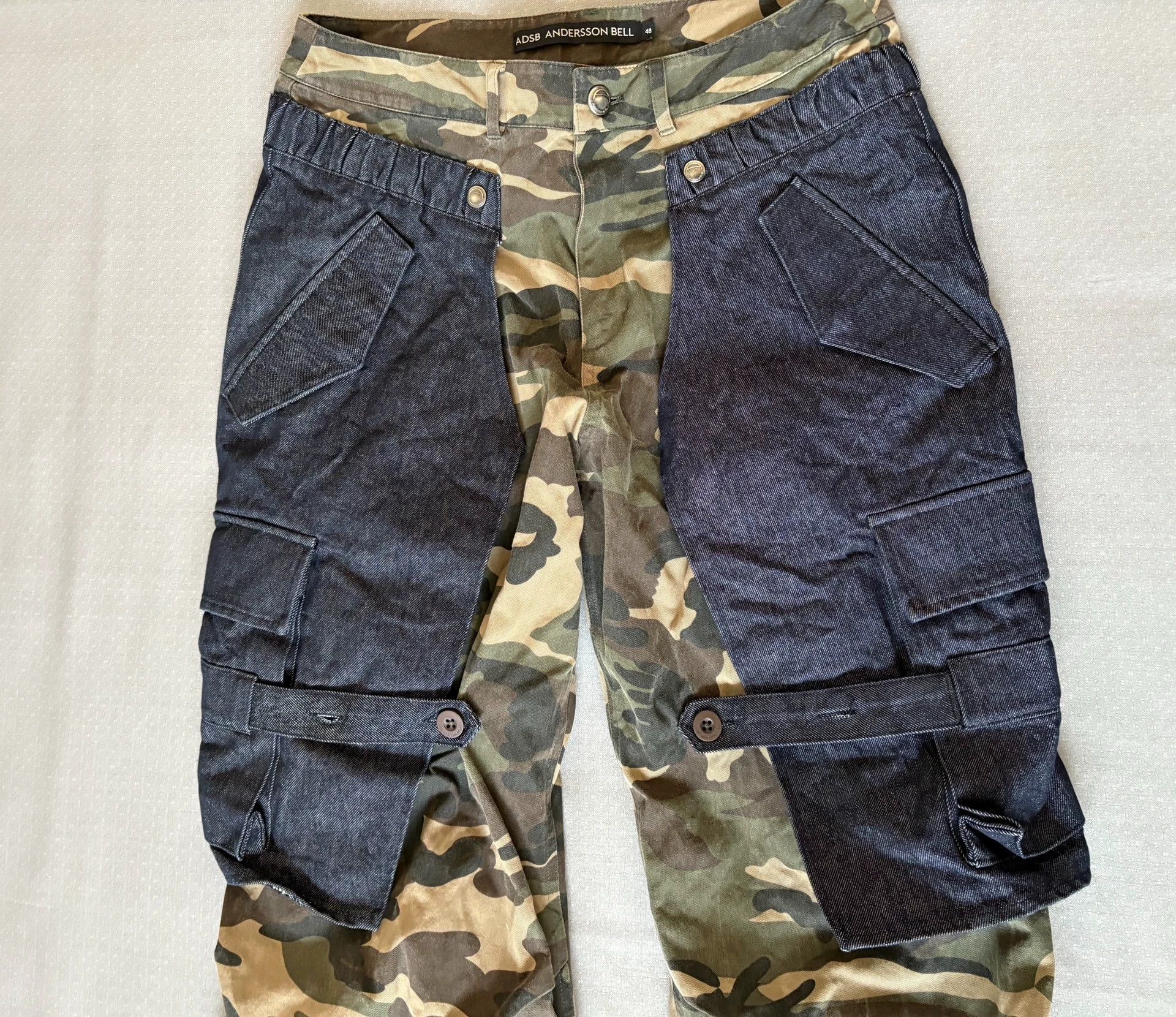 Other Andersson Bell Denim Camo Cargo Pants Button Strap Cuff Size US 32 / EU 48 - 5 Thumbnail