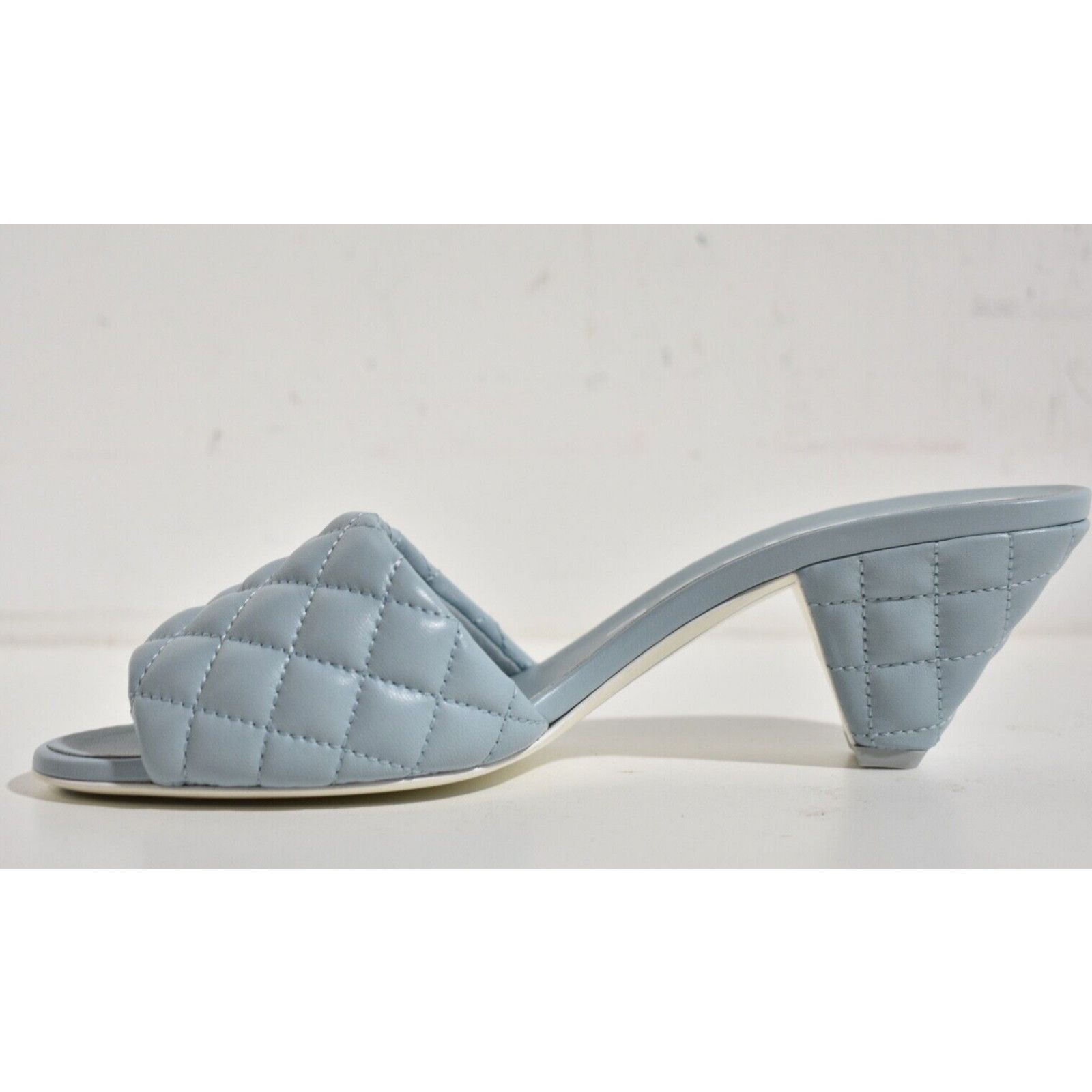 Chanel 22P Quilted CC Logo Cone Heel Mule Slide Sandal 41.5 Size US 11.5 / IT 41.5 - 9 Thumbnail