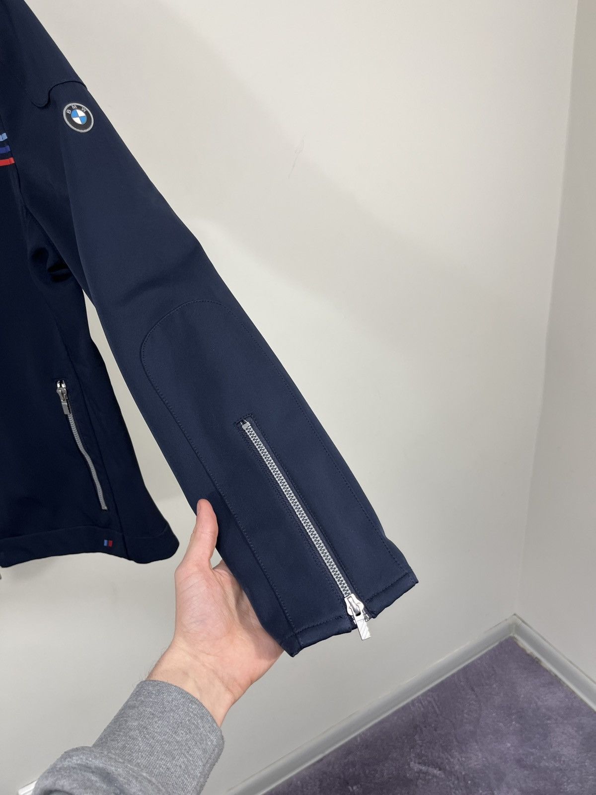 BMW Vintage BMW Motorsport Men’s Navy Full Zip Racing Jacket Size US L / EU 52-54 / 3 - 9 Thumbnail