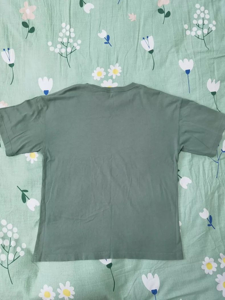 Balenciaga Balenciaga Green Lock Logo Short Sleeve T-Shirt, M Size Size US M / EU 48-50 / 2 - 2 Thumbnail