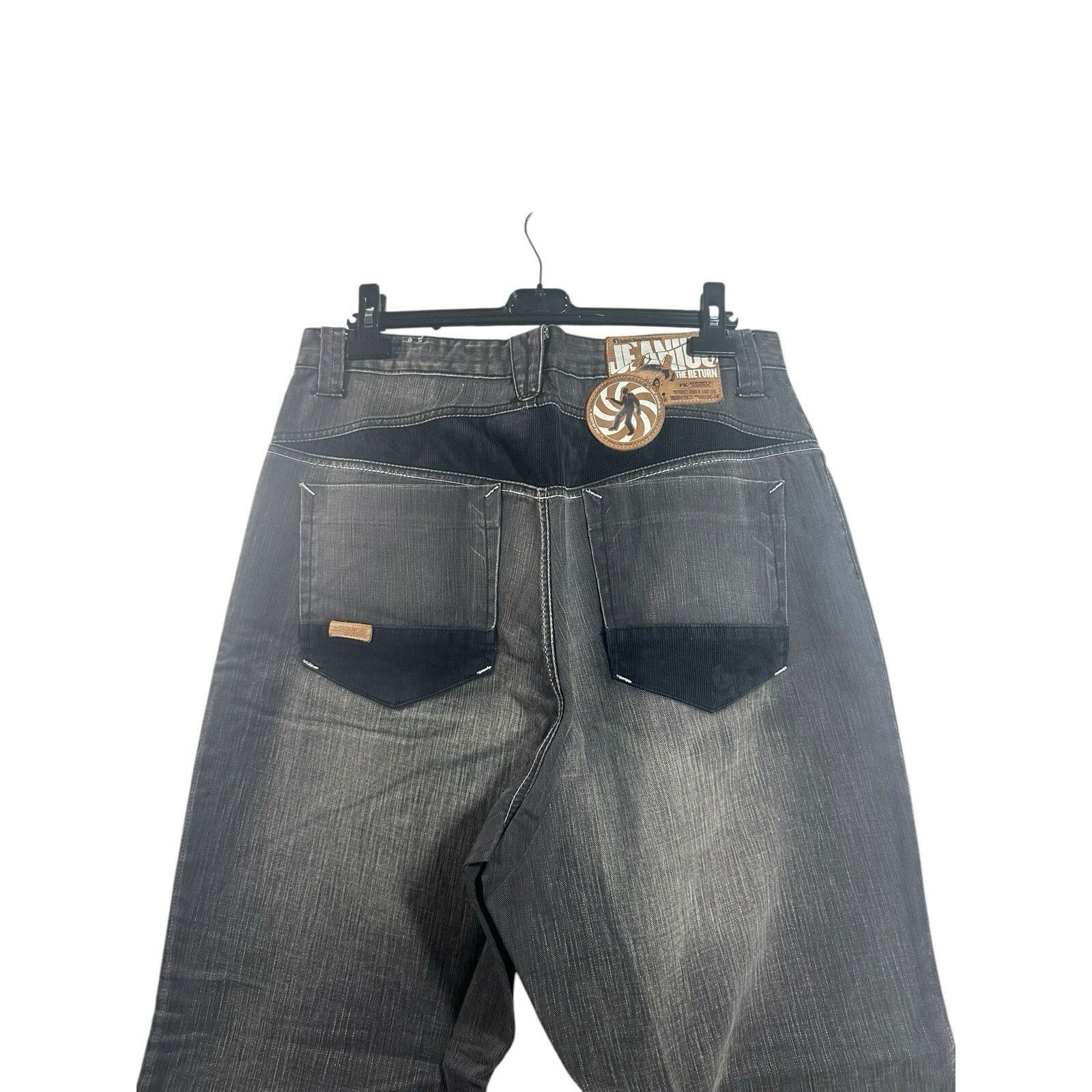 Akademiks Vintage Akademiks Jeans Mens S 36 Black Denim Baggy Wide Leg Size US 36 / EU 52 - 4 Thumbnail