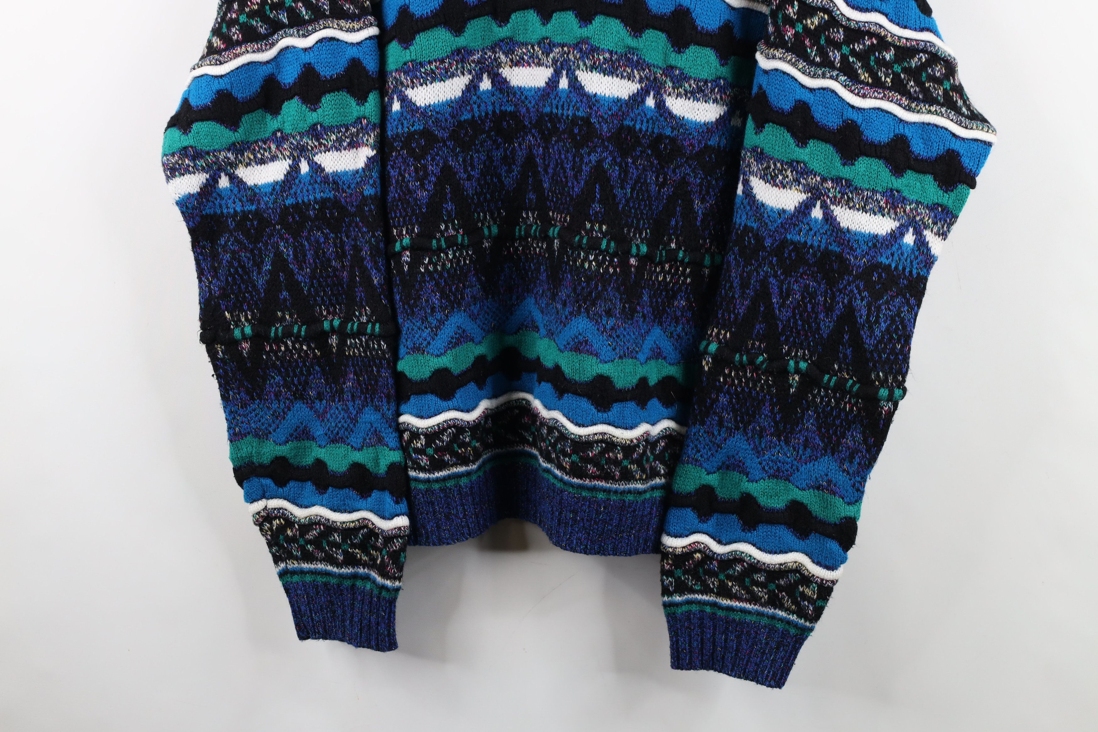 Vintage Vintage 90s Coogi Style Rainbow Knit Crewneck Sweater Size US M / EU 48-50 / 2 - 3 Thumbnail