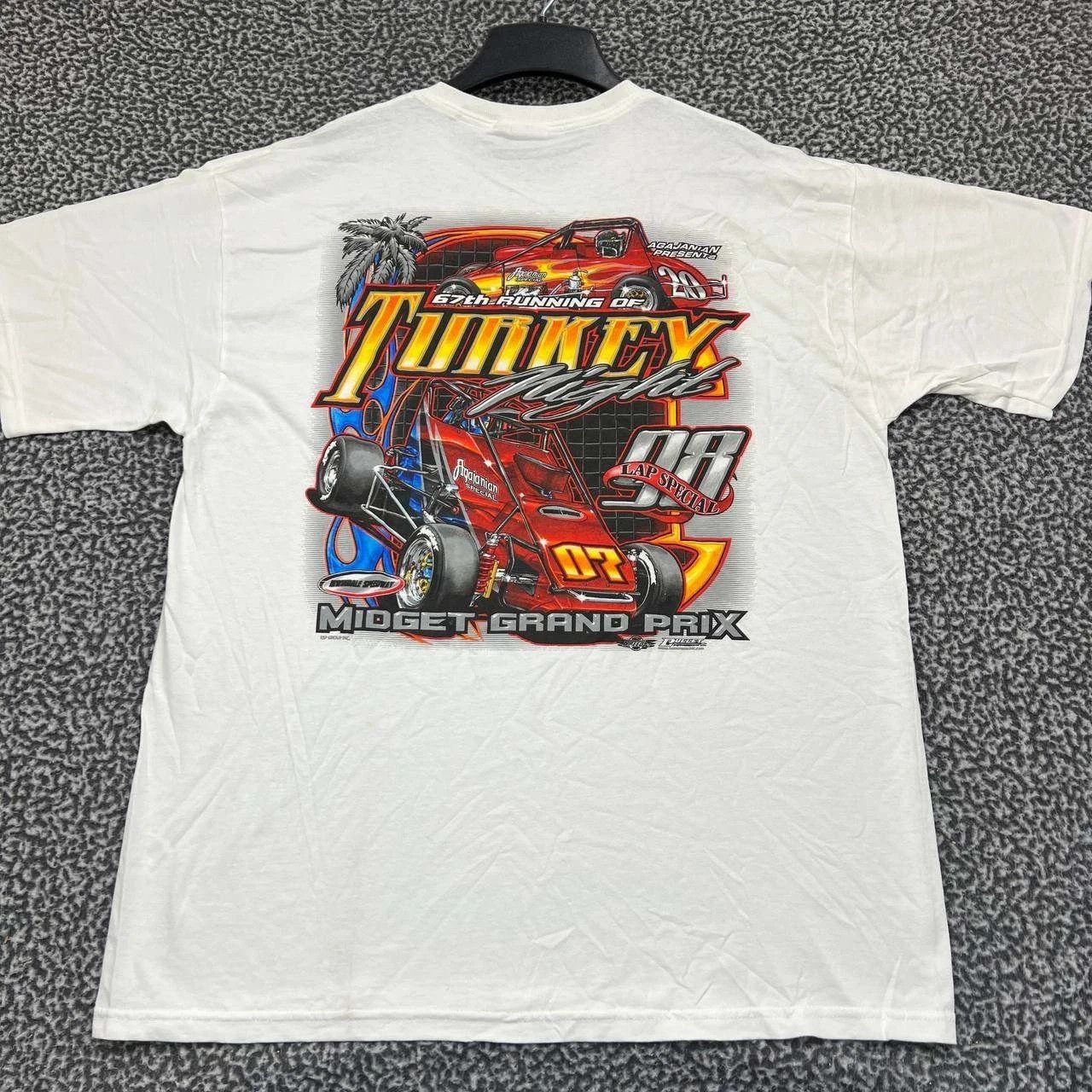 Gildan Vintage Midget Grand Prix Shirt XL Turkey Night Racing Size US XL / EU 56 / 4 - 1 Thumbnail