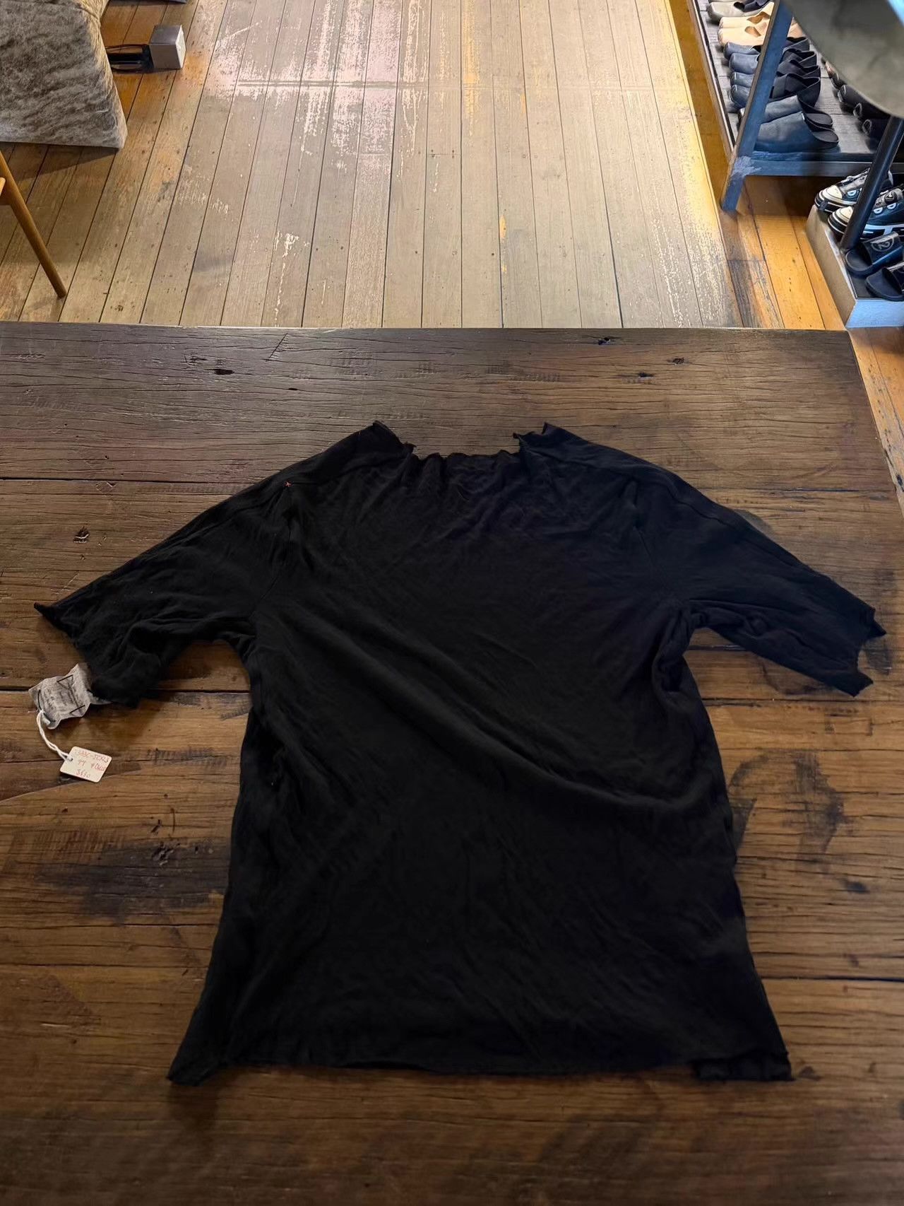 Ma+ m.a+ 16SS Black Square Neck T-shirt Ｑ25 Size US S / EU 44-46 / 1 - 2 Thumbnail