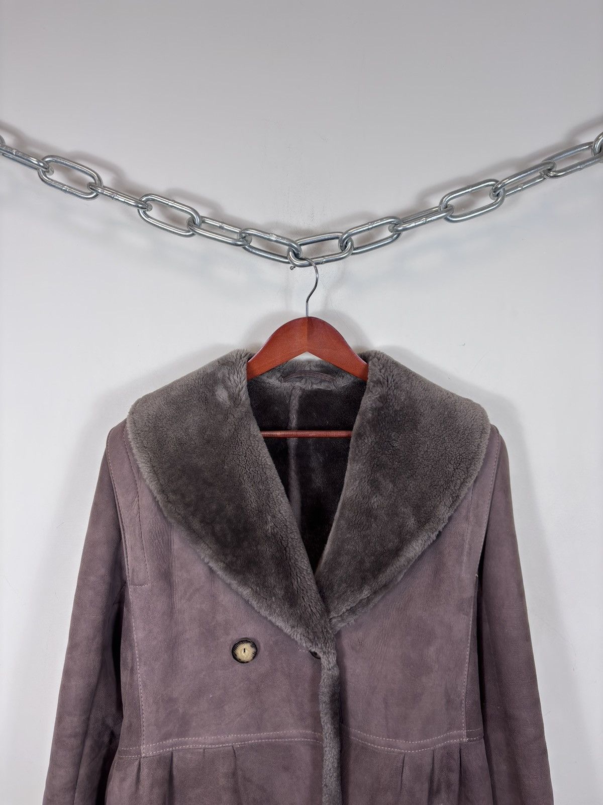 Sawyer of Napa Vintage Sawyer Of Napa Women’s Shearling Sheepskin Coat Size XL / US 12-14 / IT 48-50 - 4 Thumbnail
