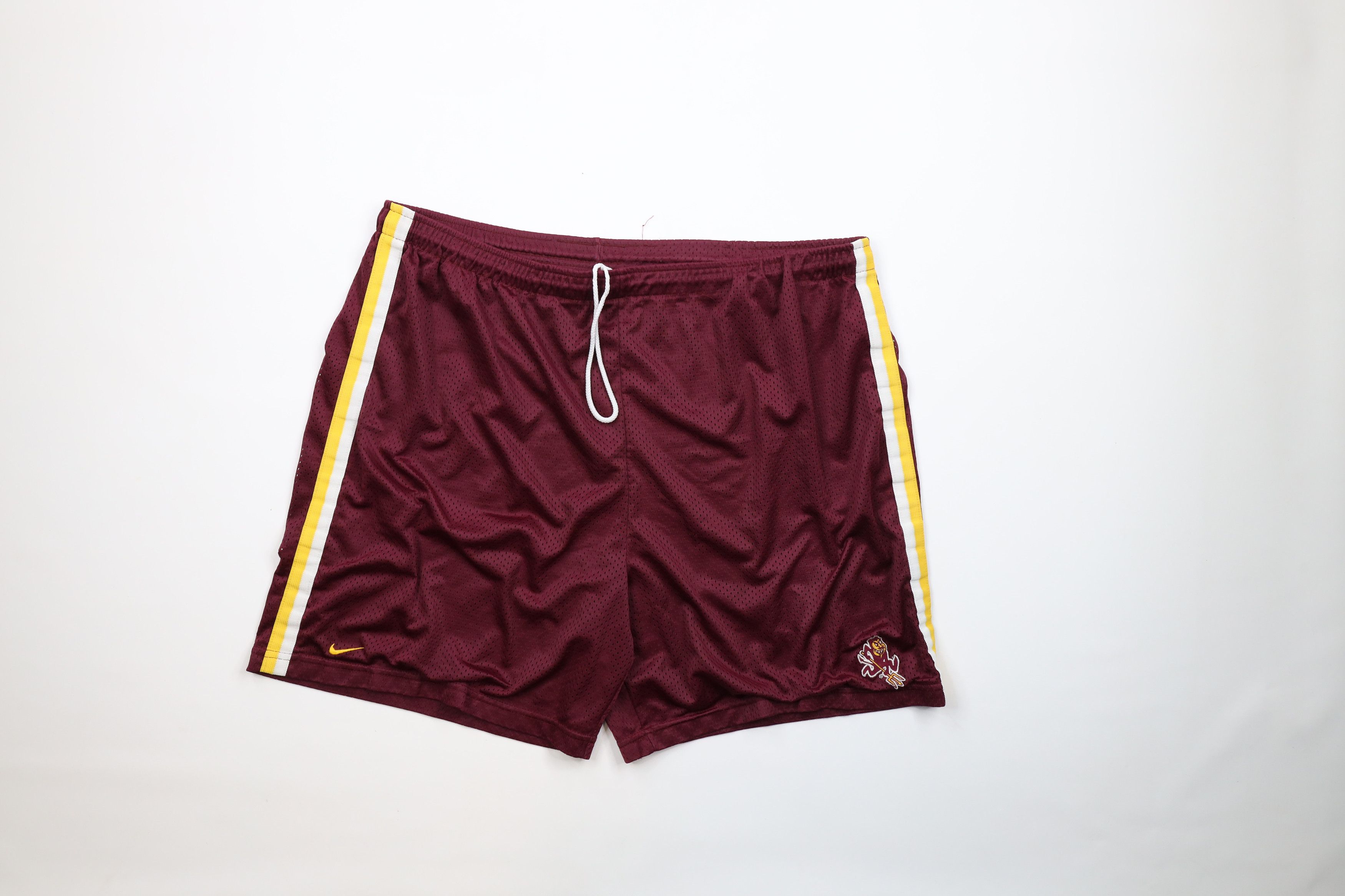 Nike × Vintage Vintage Nike Swoosh Arizona State University Mesh Shorts Size US 36 / EU 52 - 1 Thumbnail