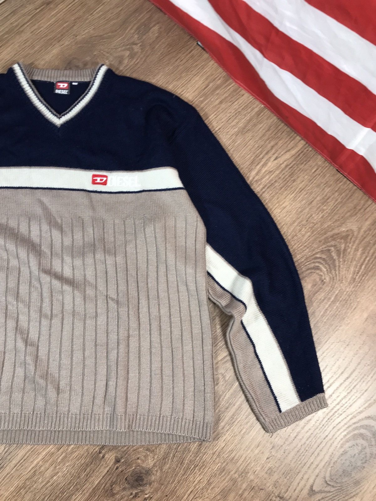 Japanese Brand × Vintage Vintage Diesel Knit Sweater 90s Size US L / EU 52-54 / 3 - 3 Thumbnail