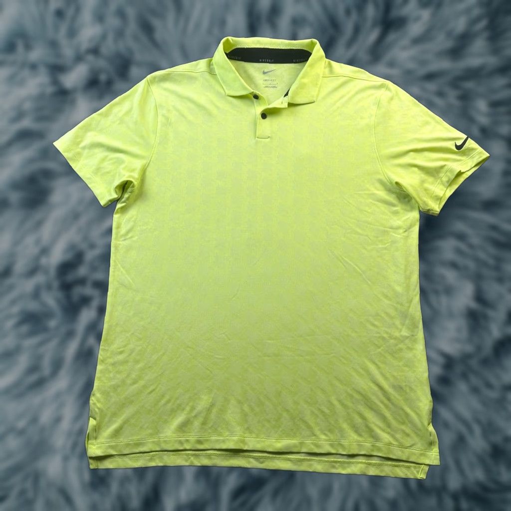 Nike Nike Polo Shirt Mens Large Green Vapor Dri-Fit Golf Jacquard Size US L / EU 52-54 / 3 - 1 Thumbnail