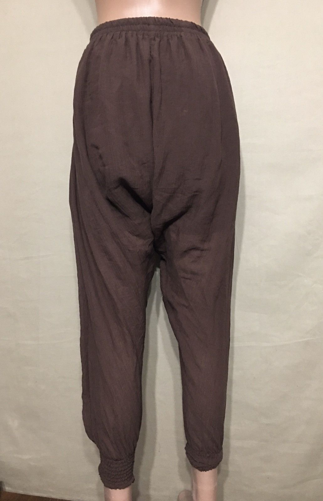 Designer MASSCOB Harem Designer Cotton Silk Linen Pants Size 34 / S Size 27" / US 4 / IT 40 - 5 Thumbnail