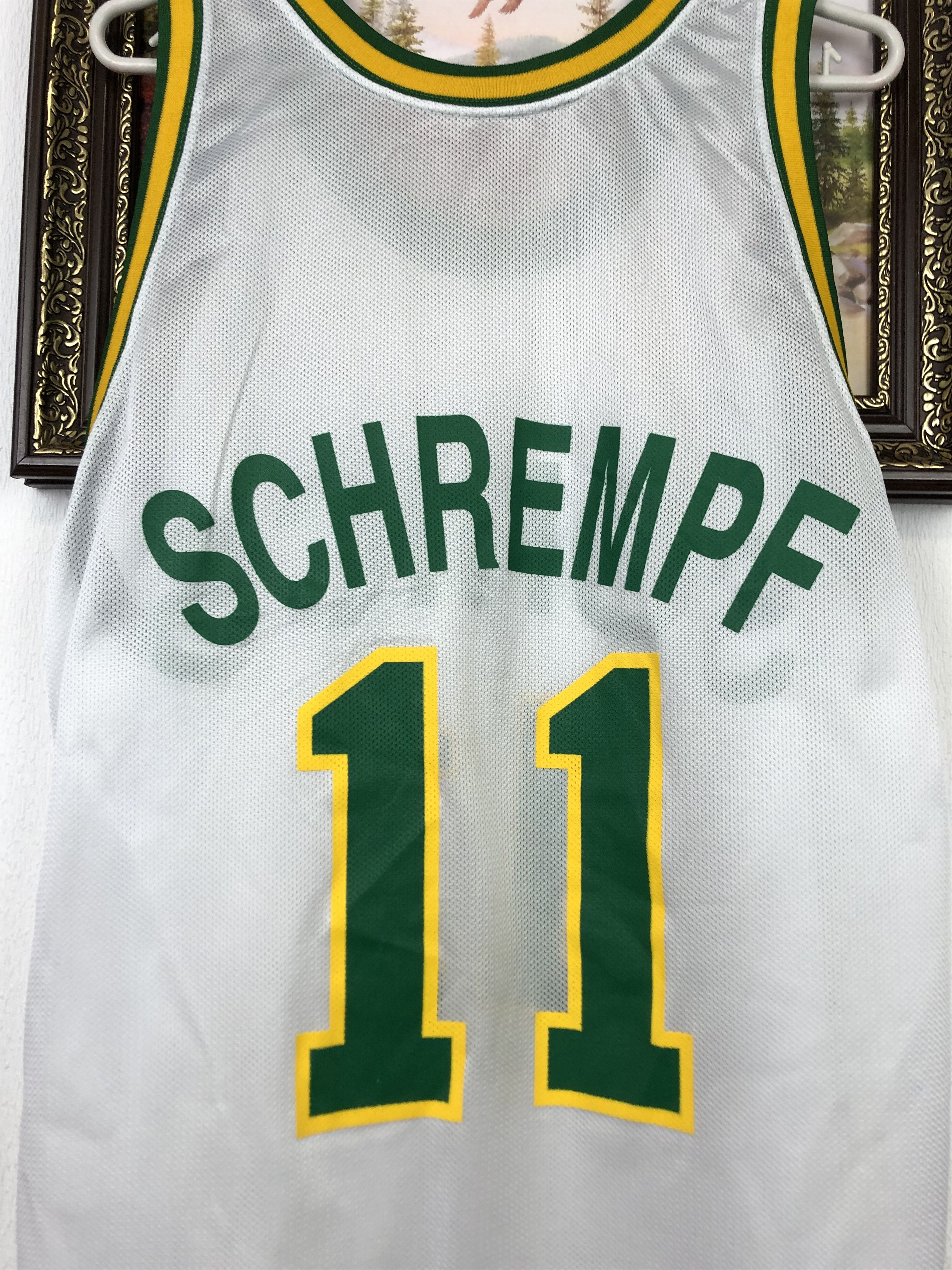 Champion Vintage Champion Seattle Supersonics Schrempf Tee Jersey Size US XL / EU 56 / 4 - 11 Thumbnail