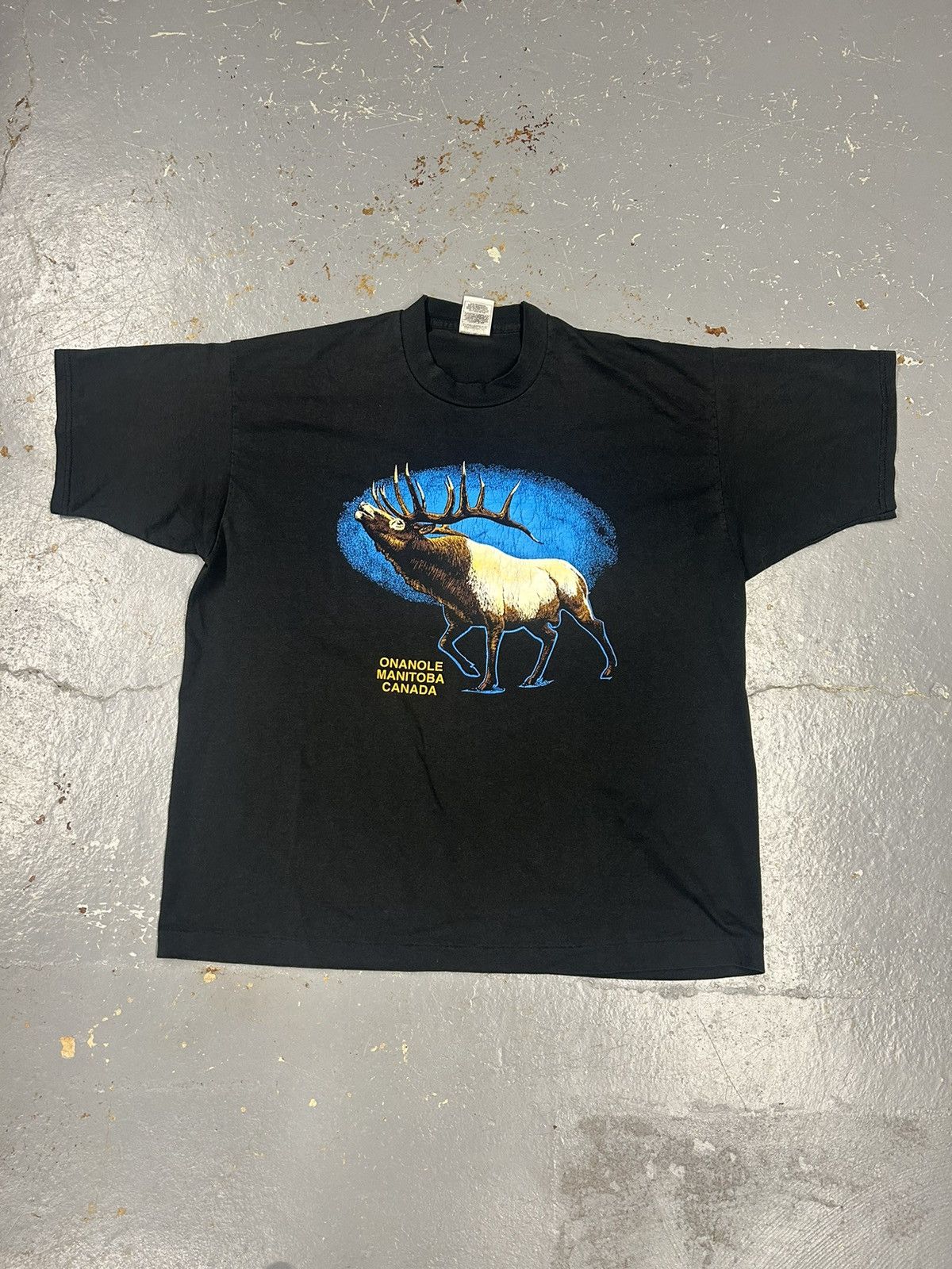 Vintage Crazy Vintage Essential Canada Deer Animal Graphic Tee Shirt Size US XL / EU 56 / 4 - 1 Thumbnail