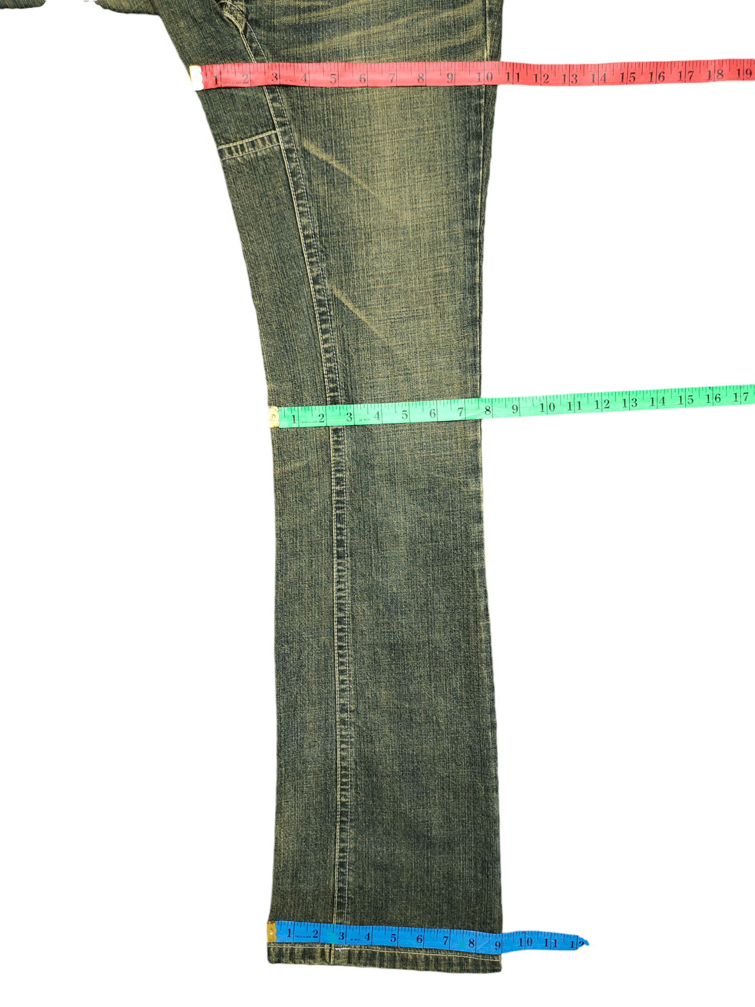 If Six Was Nine Flare Jeans Kyoto Homay Clawmark Faded Low Rise Bootcut Y2k Size US 28 / EU 44 - 13 Thumbnail