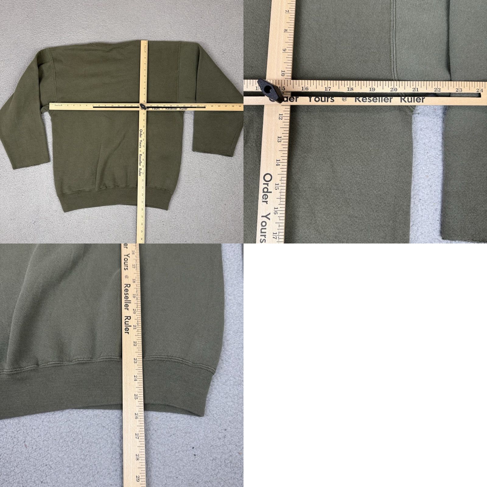 Soffe VINTAGE Soffe USMC Marines Sweatshirt Mens M Crewneck Army Green USA Made Size US M / EU 48-50 / 2 - 8 Thumbnail