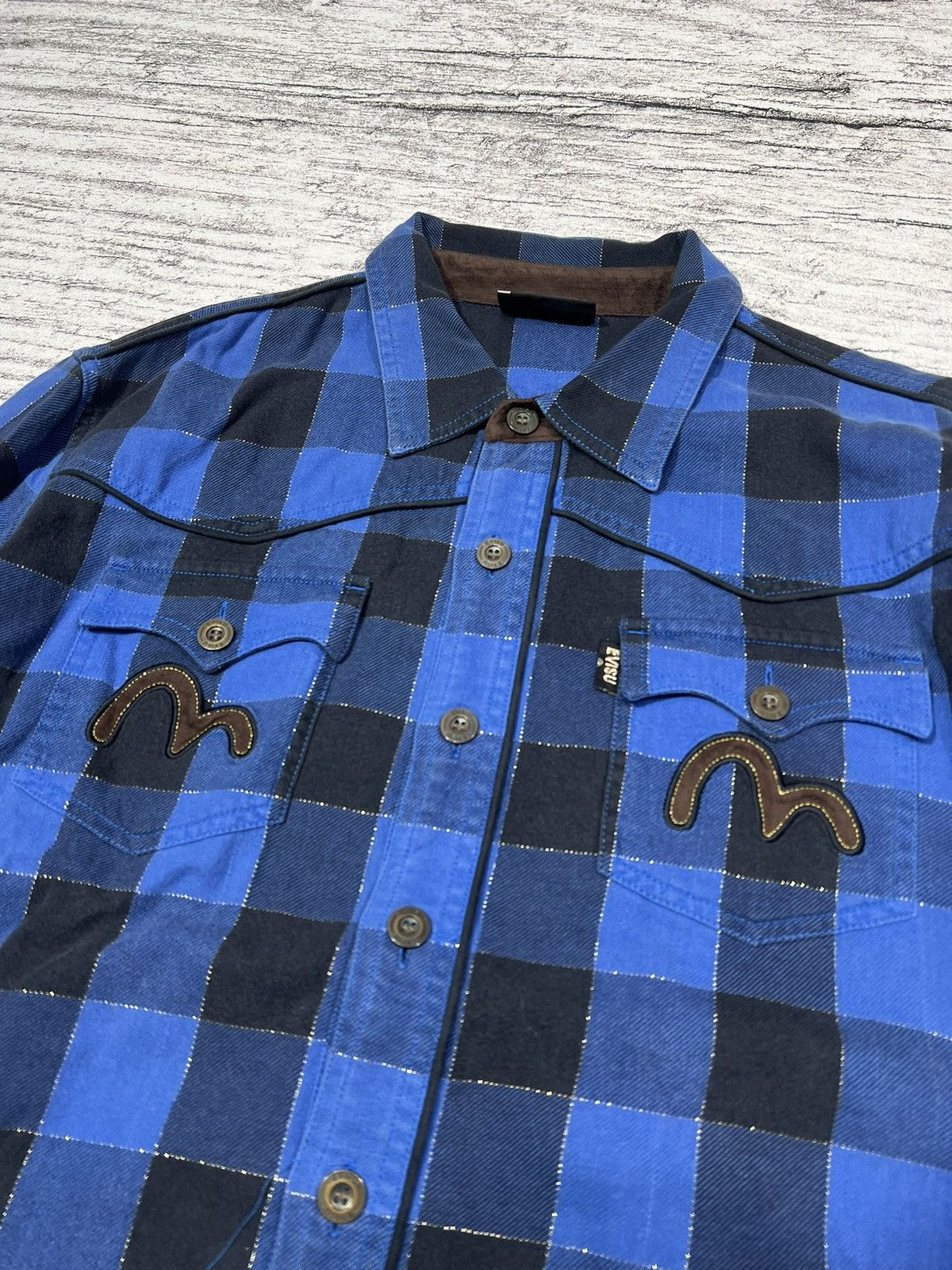 Number (N)ine 2000s Archival Evisu Hysteric Raf Plaid Shirt y2k Lgb Ifsix Size US M / EU 48-50 / 2 - 3 Thumbnail