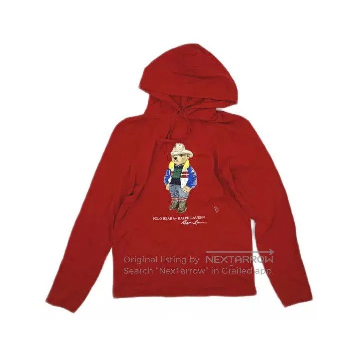 Polo Ralph Lauren Polo Ralph Lauren Bear Print Hooded Long Sleeve T. Size US XS / EU 42 / 0 - 2 Thumbnail