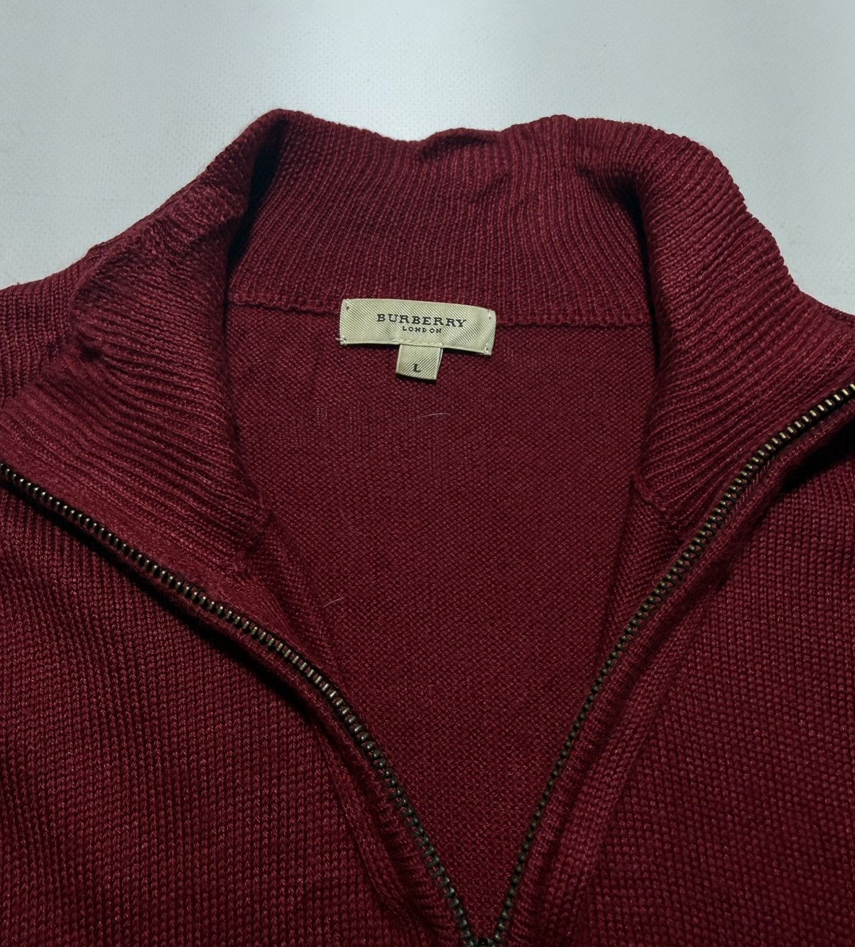 Burberry Burberry 1/3 Zip Sweater Size US L / EU 52-54 / 3 - 4 Thumbnail