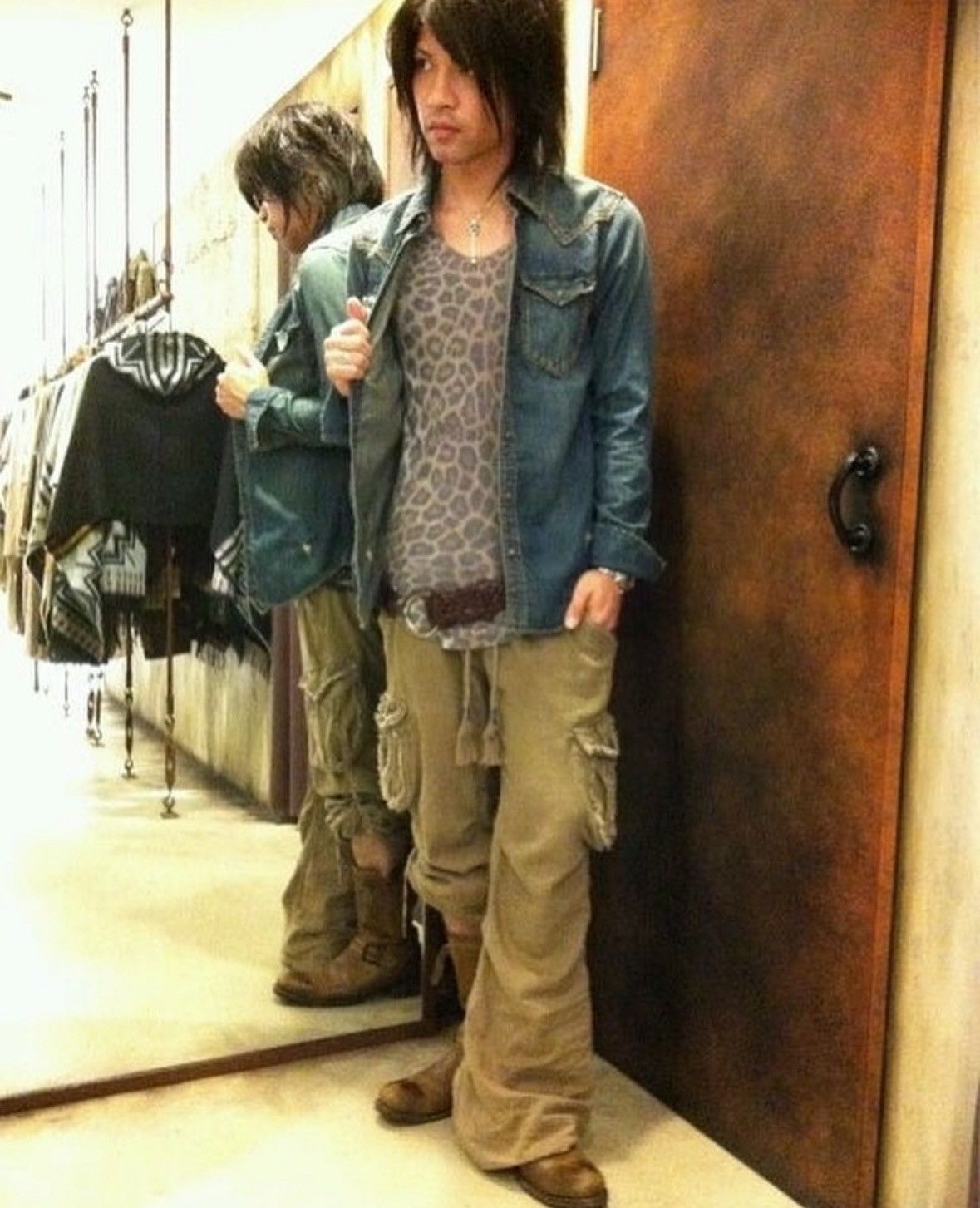 If Six Was Nine × Le Grande Bleu (L.G.B.) × Vintage GOA 3D POCKET FUR SWEATPANTS Size US 30 / EU 46 - 6 Thumbnail