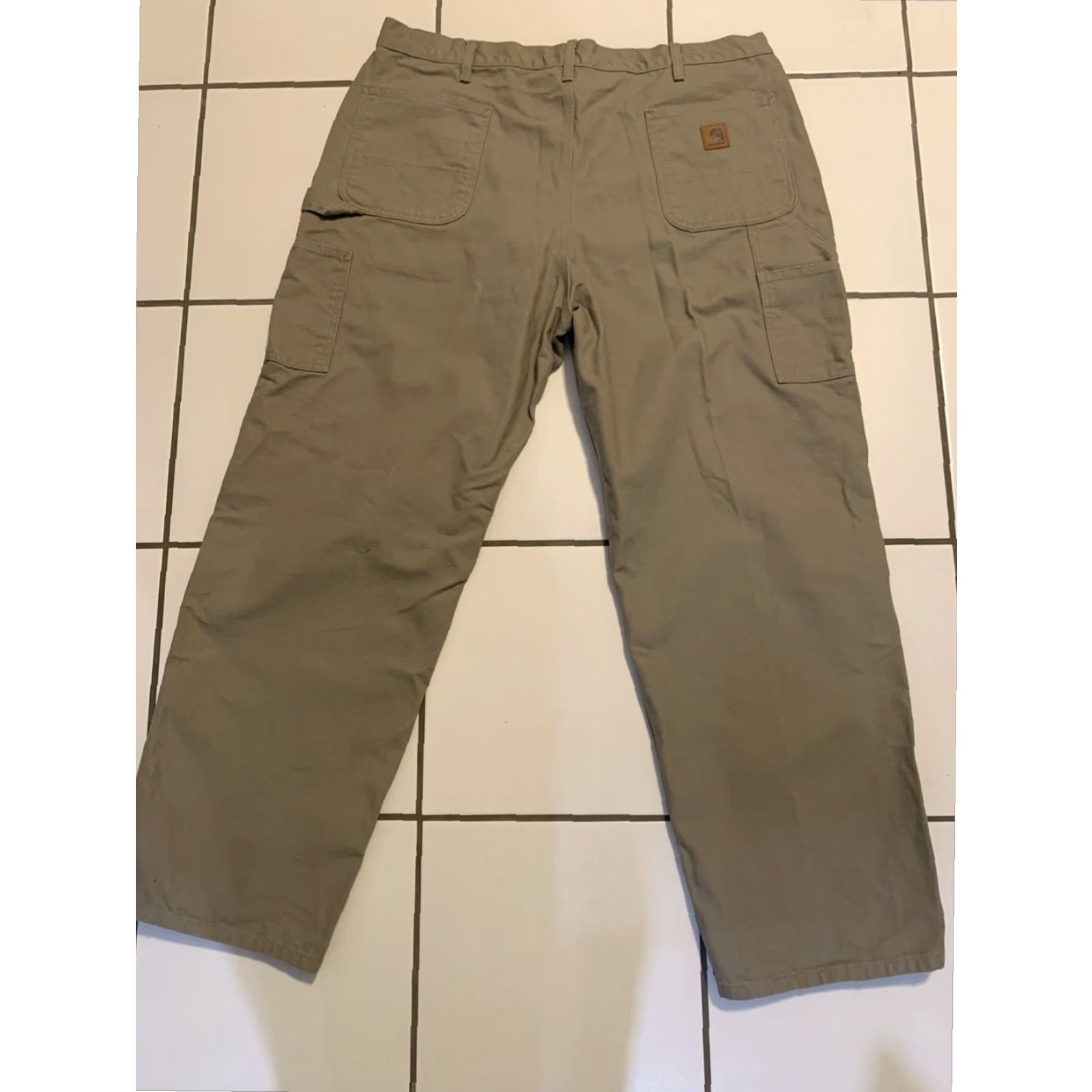 Carhartt Carhartt Mens Work Pants Size 42x31 Extra Large XL Washed Duck Utility Size US 42 / EU 58 - 3 Thumbnail