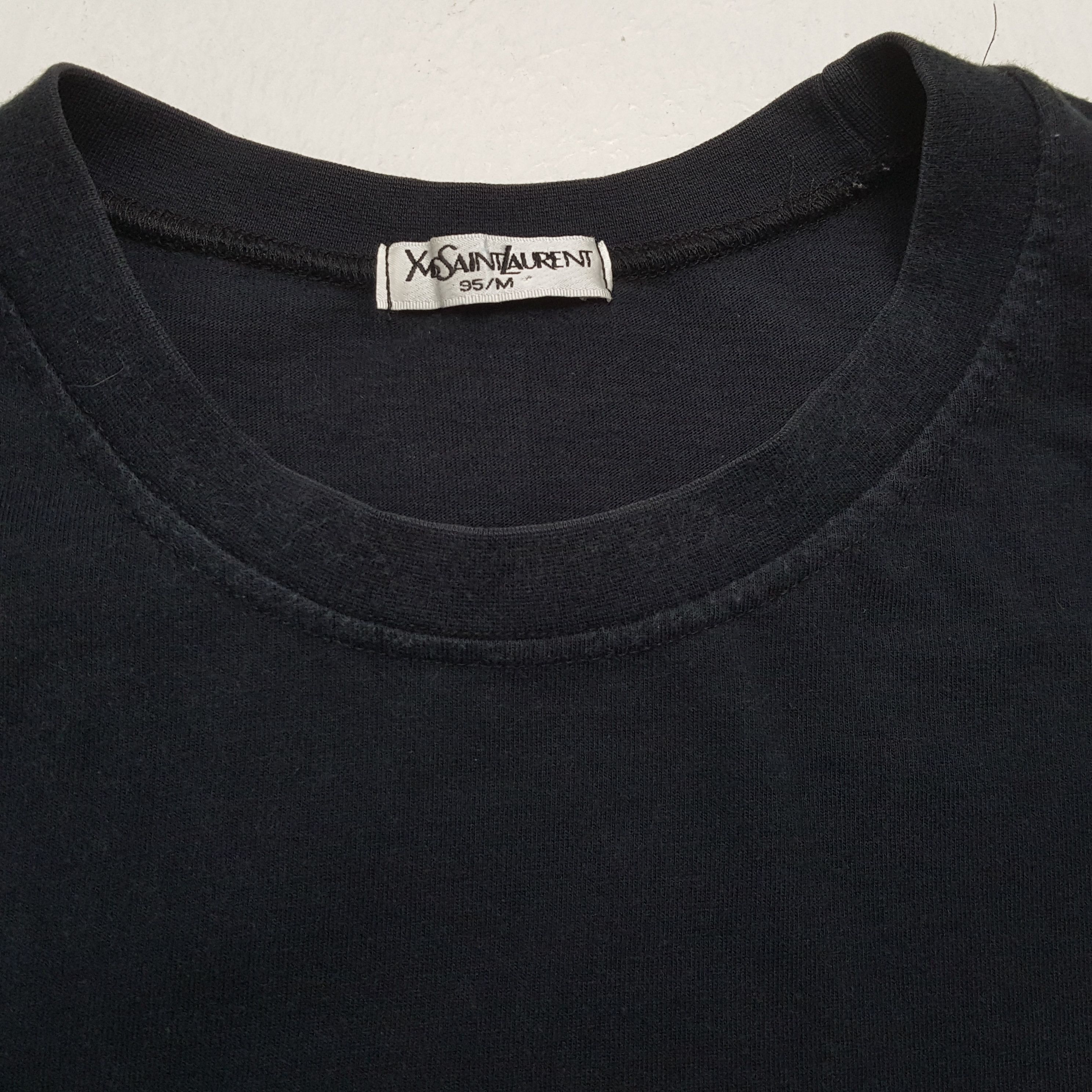 Vintage × Yves Saint Laurent YVES SAINT LAURENT Paris Center Spellout Design Tshirt Size US M / EU 48-50 / 2 - 8 Thumbnail