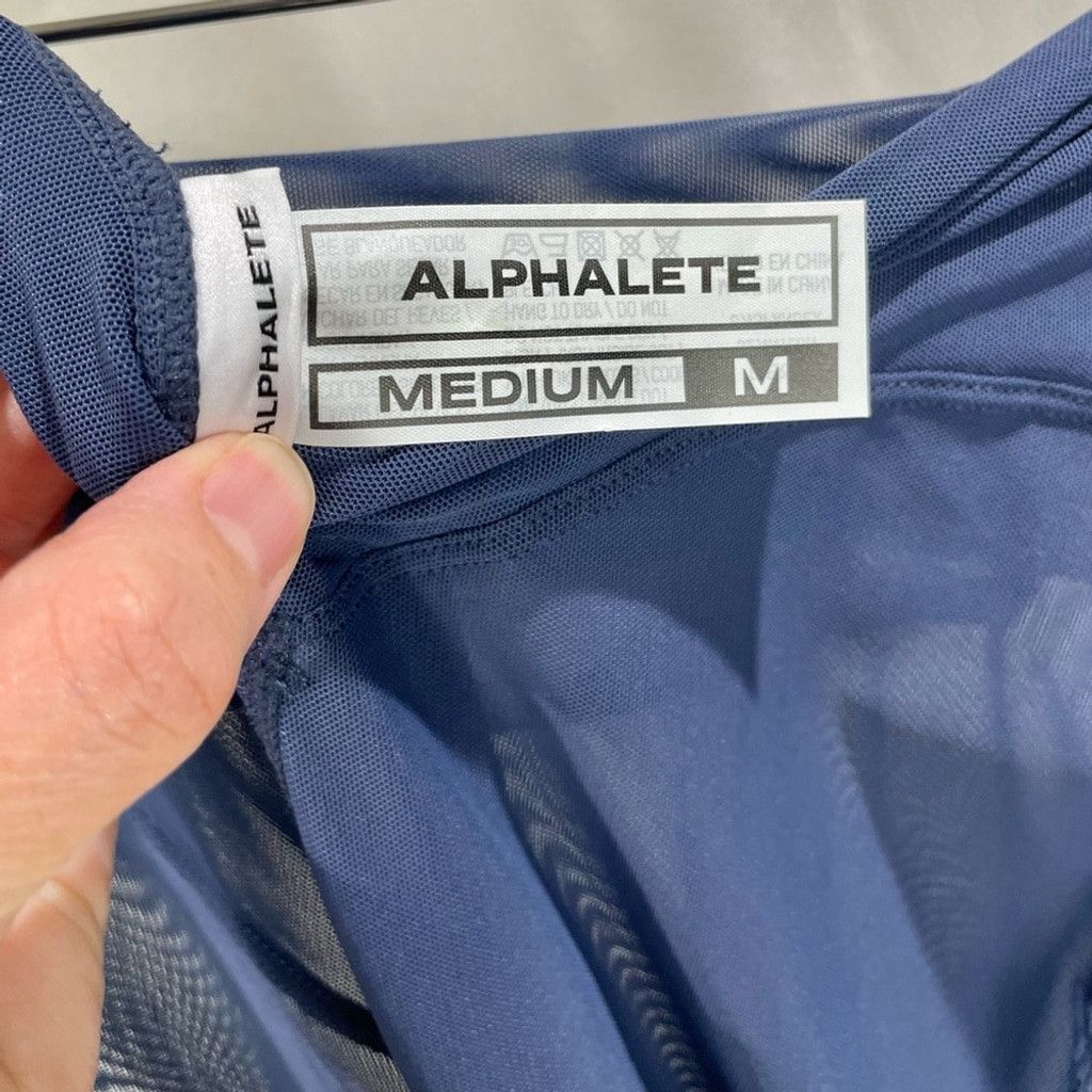 Other NEW Alphalete Mesh Astor Flare Leggings in Blue Size M Size 28" / US 6 / IT 42 - 5 Thumbnail