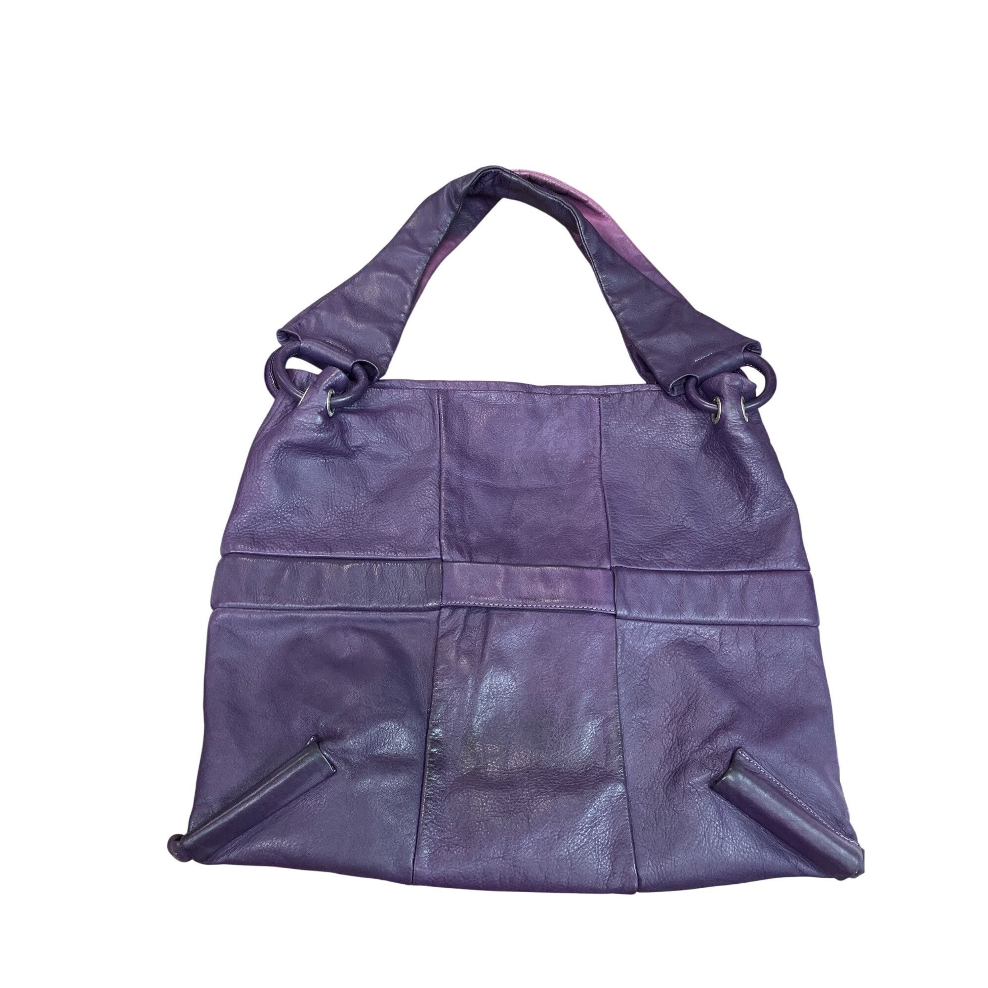 Other Renato Angi Vintage womans purple silver leather hobo should Size ONE SIZE - 8 Thumbnail