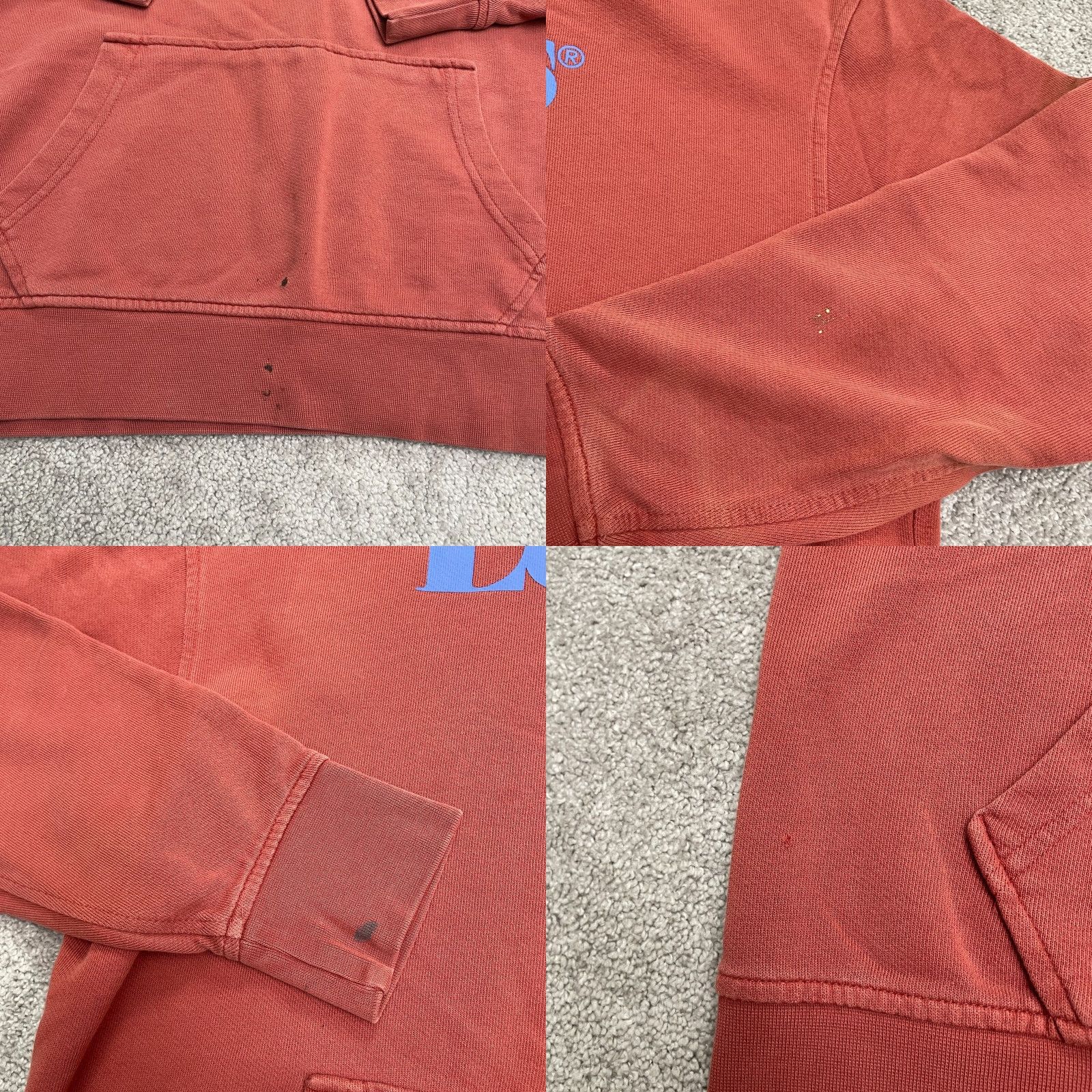 Levi's Levi's Hoodie Pullover Mens M Orange Graphic Print Hooded Relaxed Fit Casual Sweatshirt Size US M / EU 48-50 / 2 - 8 Thumbnail