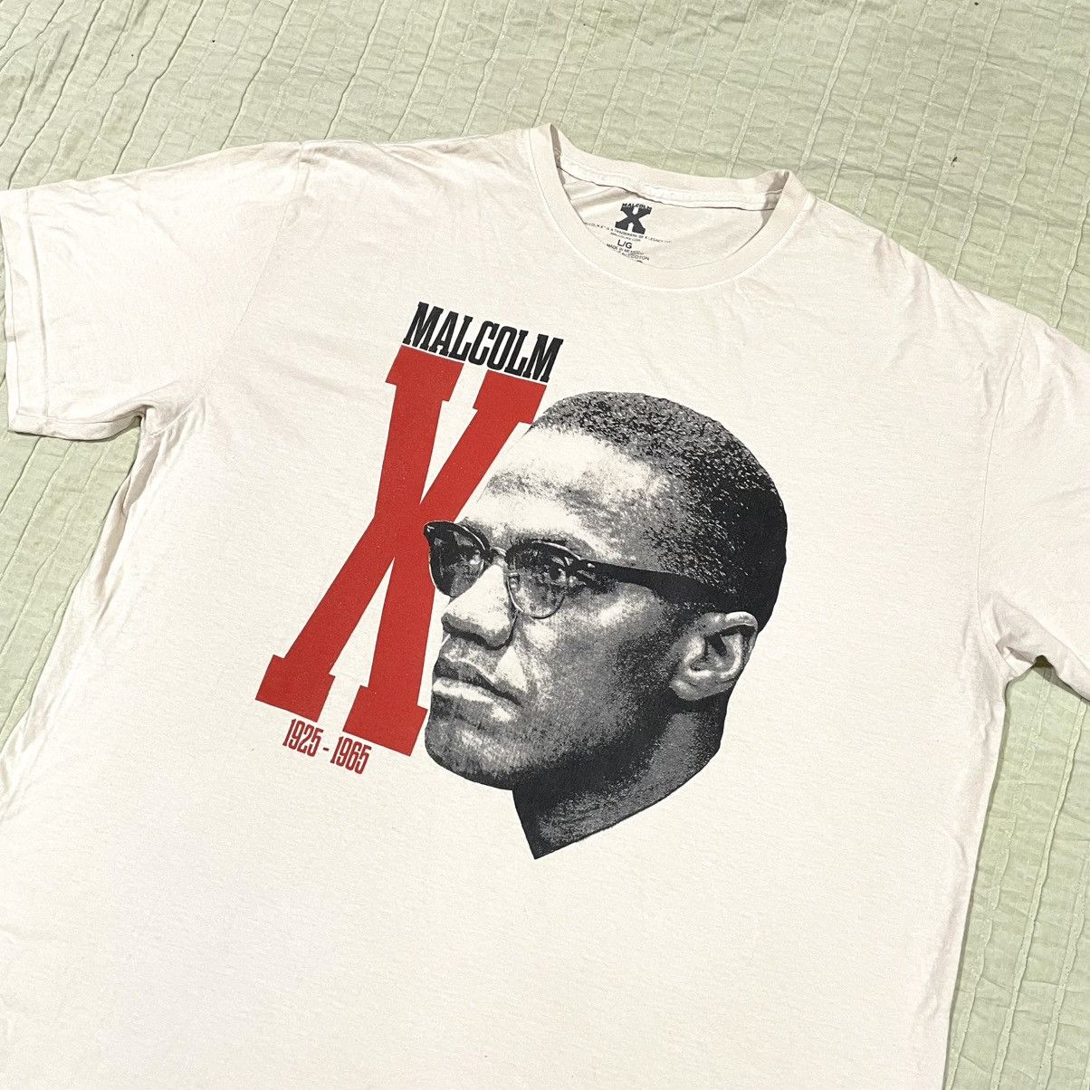 Naked & Famous Malcom X In Memory Rare T Shirt Size US XL / EU 56 / 4 - 1 Thumbnail