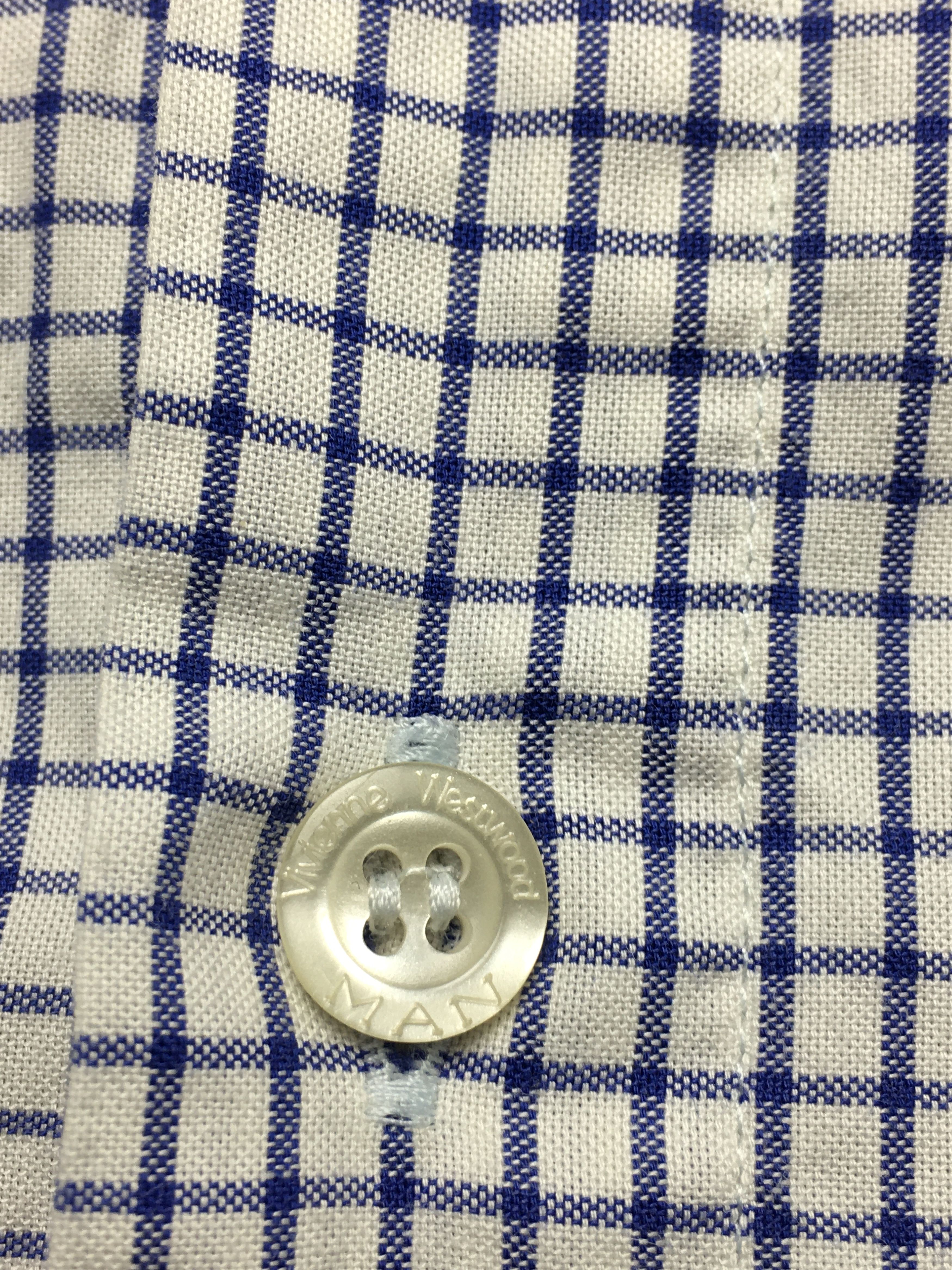 Vivienne Westwood Vivienne Westwood Checkered Short Sleeve Mens Shirt Size III Size US M / EU 48-50 / 2 - 7 Thumbnail