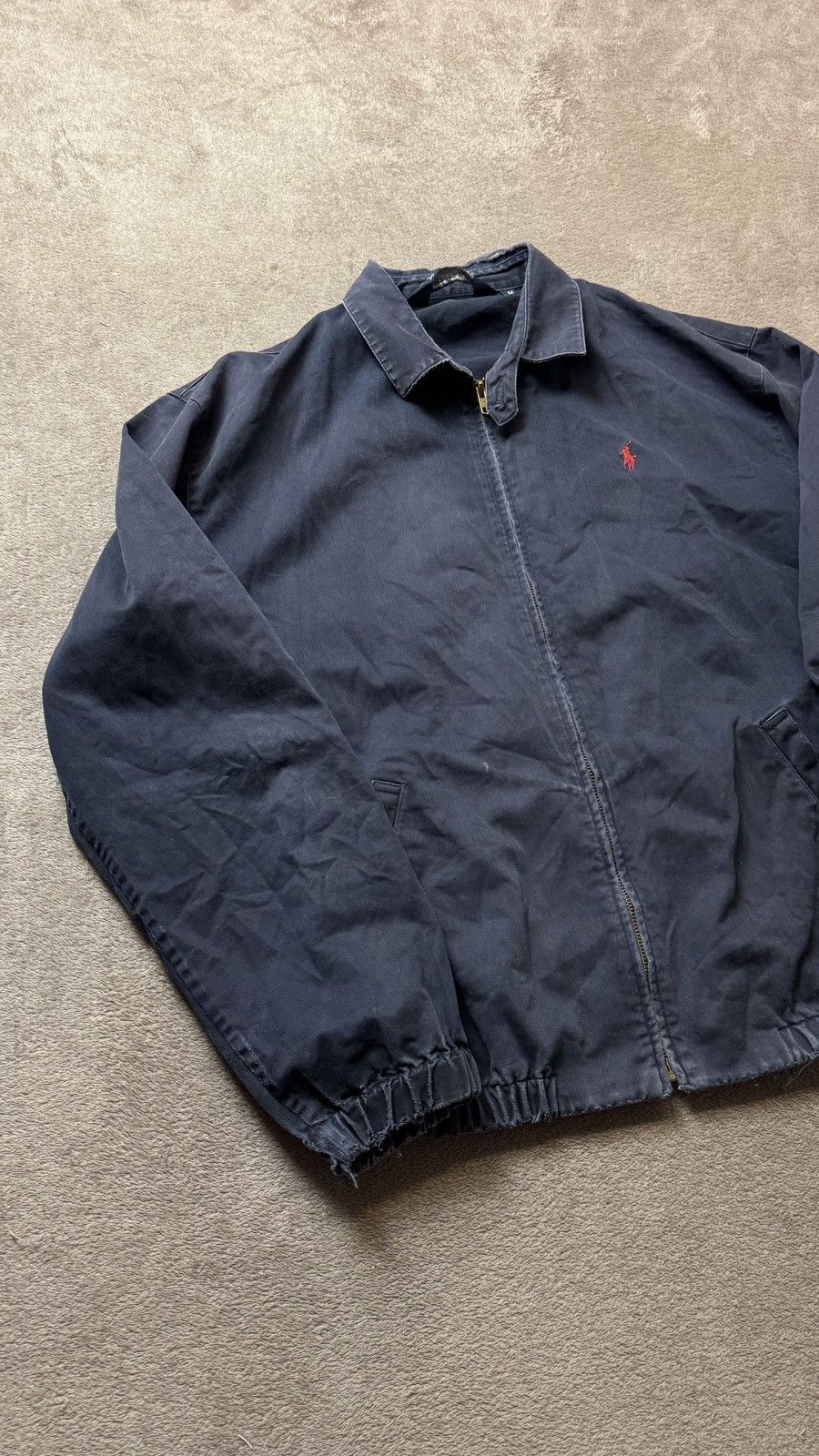 Polo Ralph Lauren Vintage Distressed Faded Mudwash Heritage Bomber Jacket ysl Size US M / EU 48-50 / 2 - 3 Thumbnail