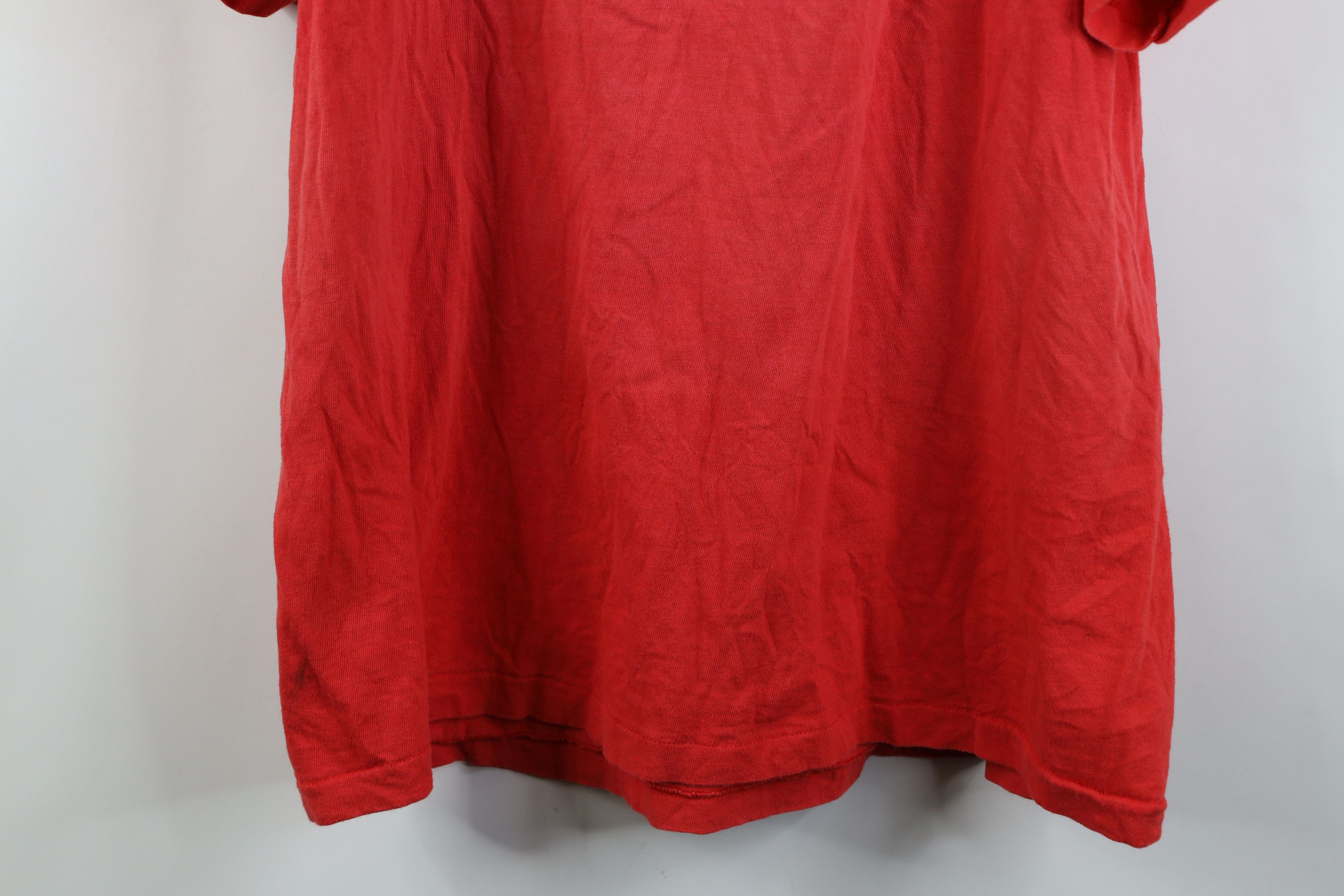Nike Vintage 80s 90s Nike Spell Out Sun Faded T-Shirt Red USA Size US L / EU 52-54 / 3 - 15 Thumbnail