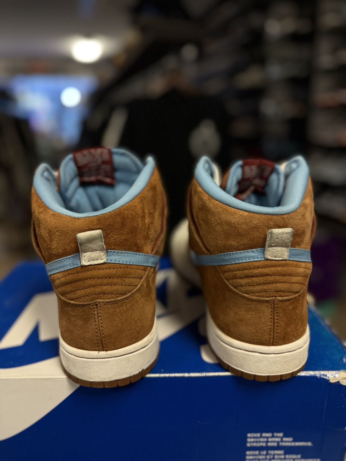 Nike Size 11 Nike SB Dunk High Mental 2009 Hazelnut Light Blue Size US 11 / EU 44 - 2 Thumbnail