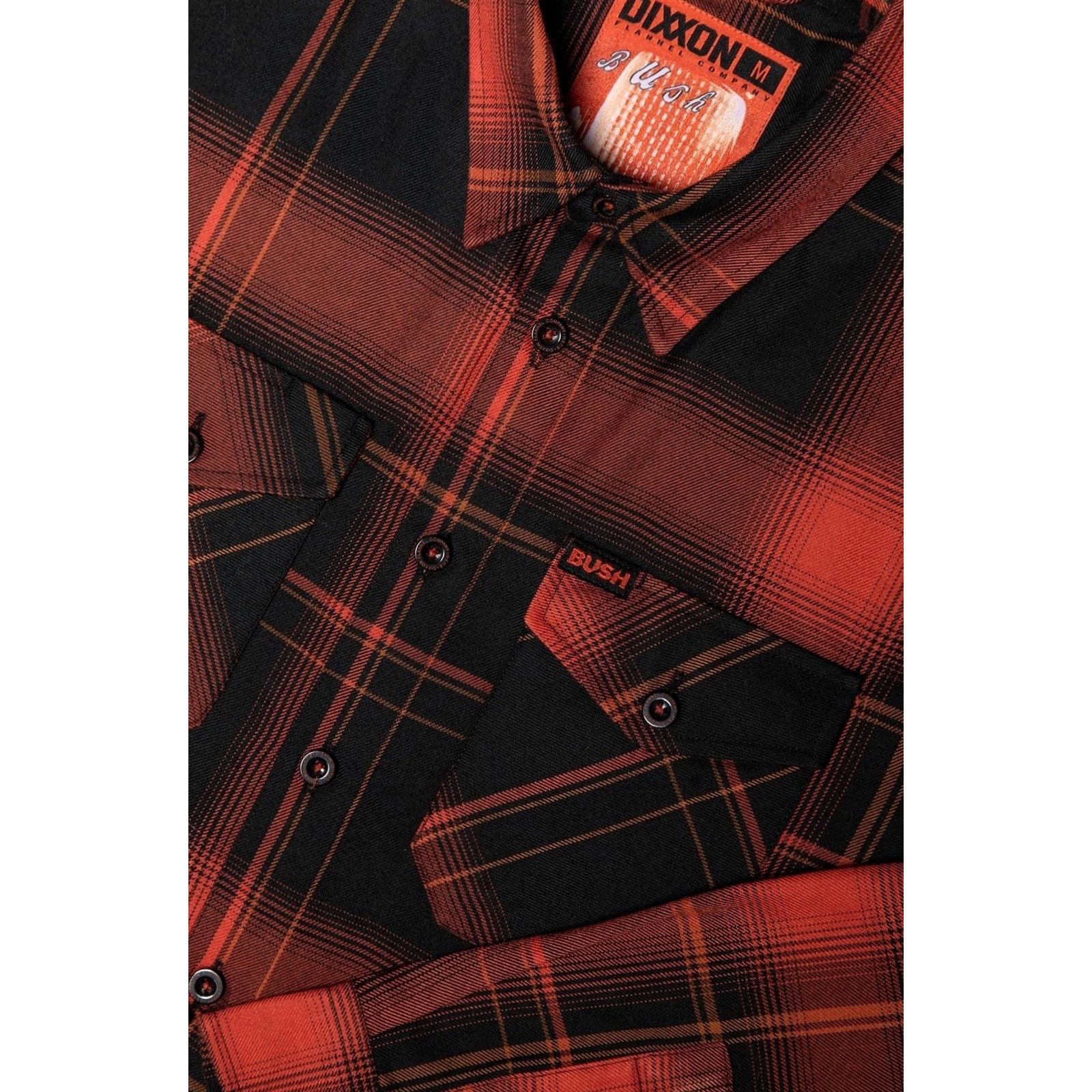 Vintage Dixxon Flannel Co. Shirt L Men's Red Black Orange Plaid Button-Up Long Sleeve Sixtee Stone Size US L / EU 52-54 / 3 - 2 Thumbnail