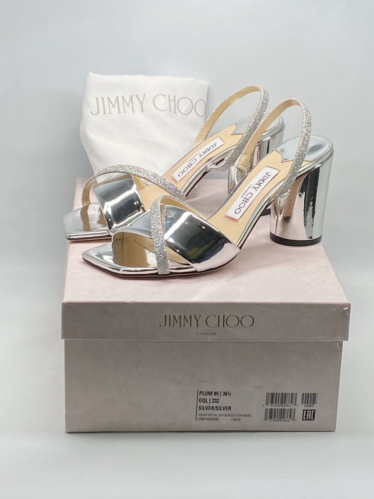 Jimmy Choo Jimmy Choo Metallic Leather Slingback Sandals size 36.5 Size US 6.5 / IT 36.5 - 10 Thumbnail