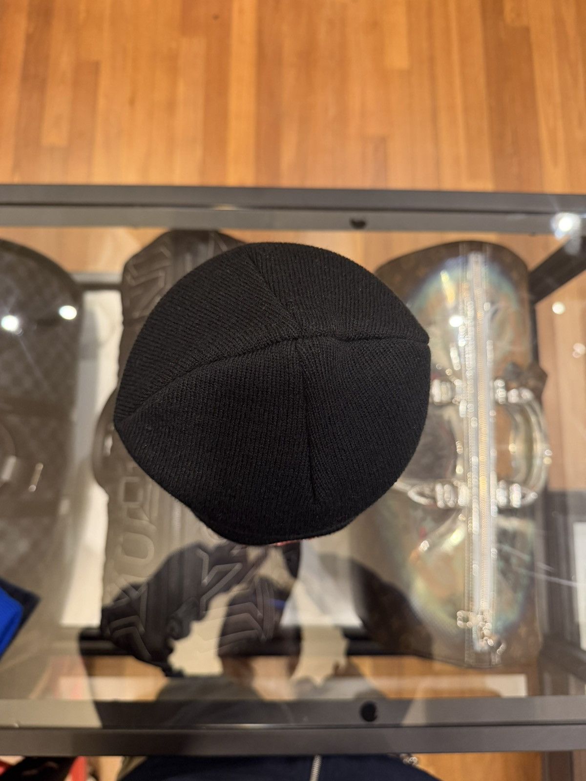 Chrome Hearts Chrome Hearts Rolling Stones Leather Patch Beanie - Black Size ONE SIZE - 5 Thumbnail