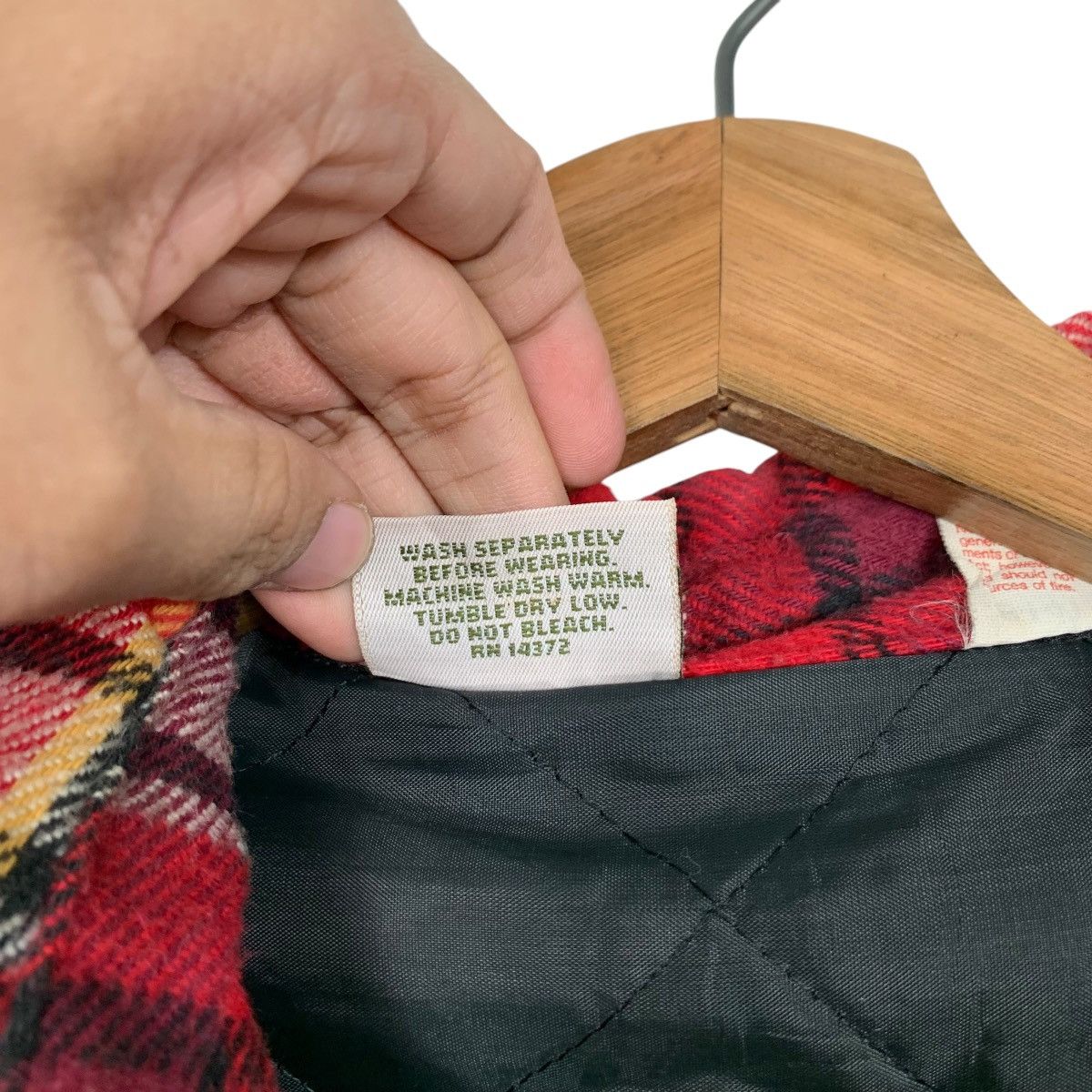 Flannel 90's FIVE BROTHER Red Checked Work Flannel Jacket #2253-C100 Size US M / EU 48-50 / 2 - 16 Thumbnail