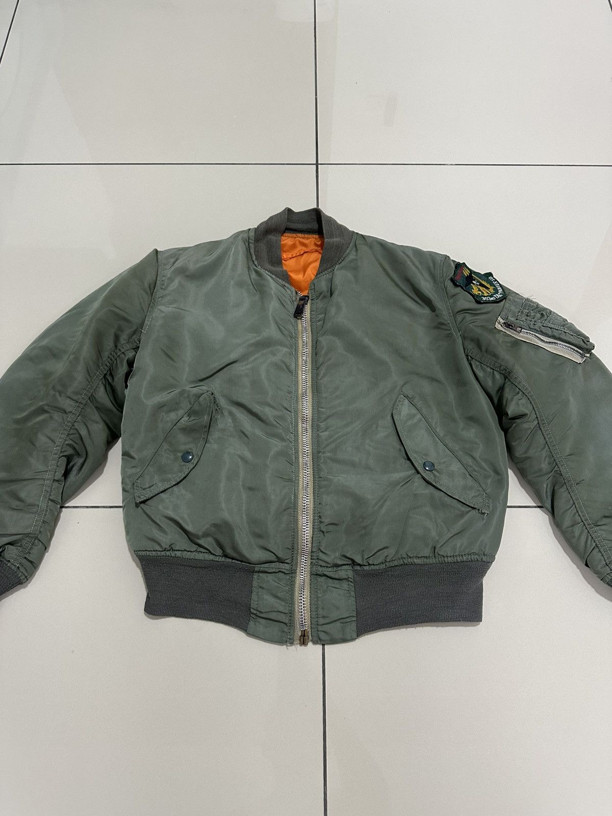 Alpha Industries Vintage ALPHA INDUSTRIES Ma-1 Flight Jacket Bomber 303Rd Size US S / EU 44-46 / 1 - 4 Thumbnail