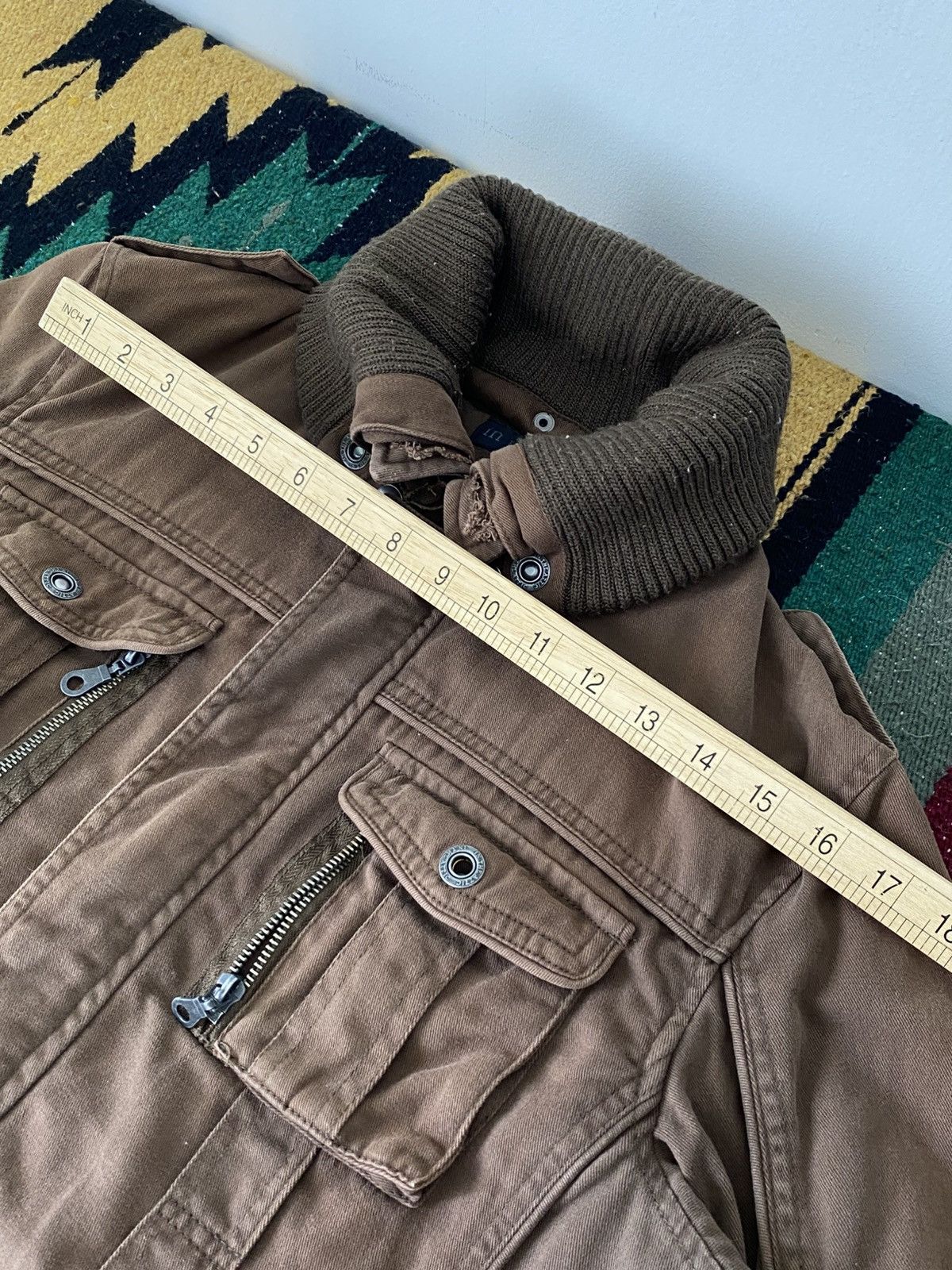 In The Attic In the Attic Military Field Jacket Brown Rib Collar Y2K Size US M / EU 48-50 / 2 - 7 Thumbnail