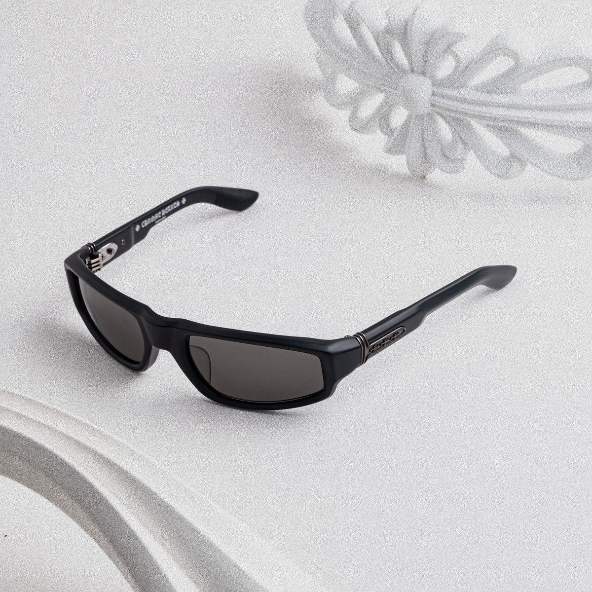 Chrome Hearts CHROME HEARTS T.HUTCH MATTE BLACK SUNGLASSES Size ONE SIZE - 2 Thumbnail
