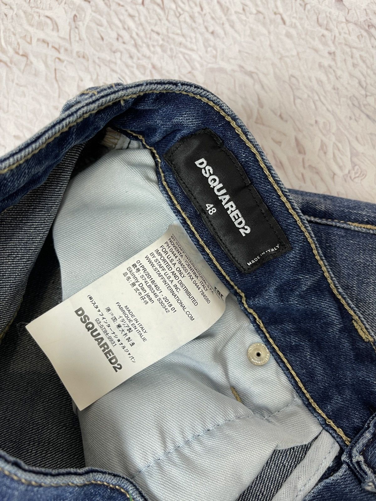 Dsquared2 Dsquared2 blue faded paint distressed punk revolution jeans Size US 32 / EU 48 - 11 Thumbnail