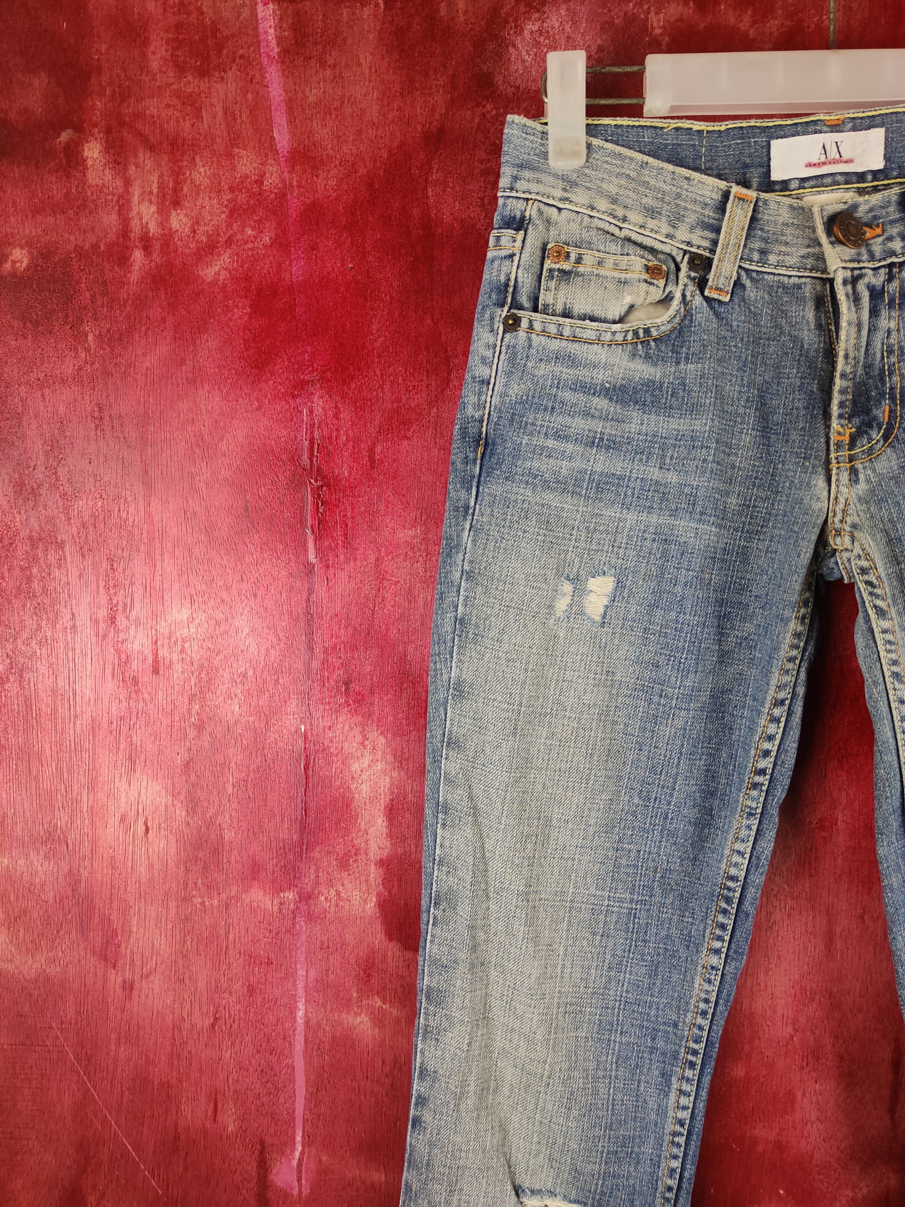 Armani Exchange Vintage Armani Exchange Distressed Denim jean pants N#S37 Size US 28 / EU 44 - 3 Thumbnail