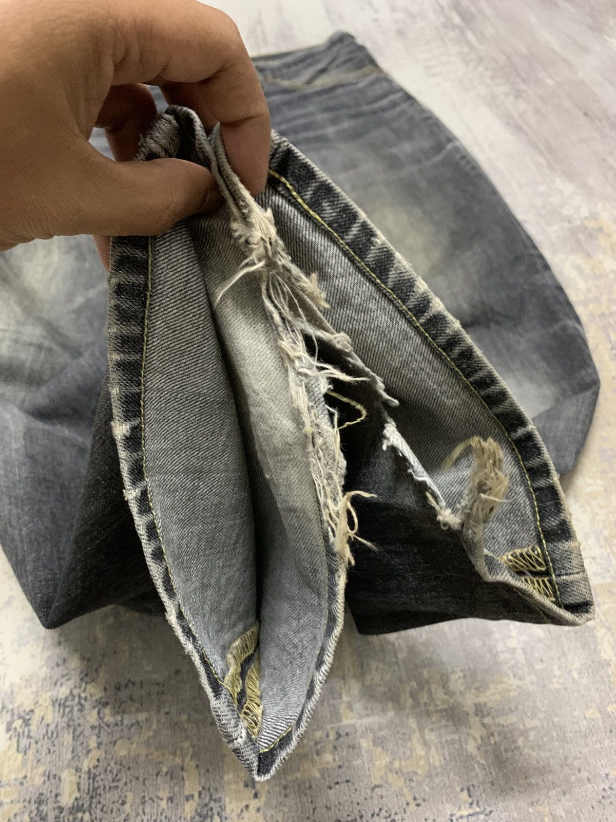 Levi's Vintage Levis 502 Faded Distressed Jeans Size US 32 / EU 48 - 7 Thumbnail