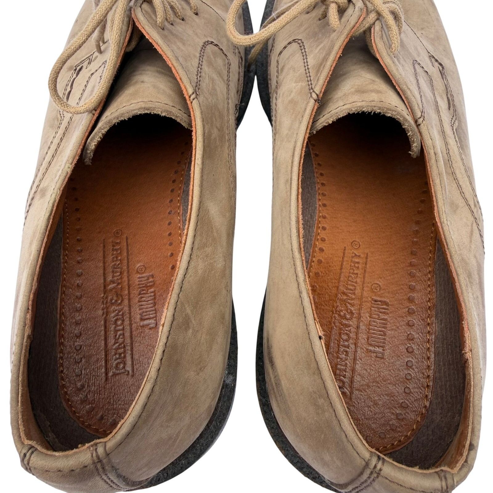 Johnston & Murphy Johnston & Murphy Nubuck Derby Oxford Size 10.5M Dress Shoes Size US 10.5 / EU 43-44 - 3 Thumbnail