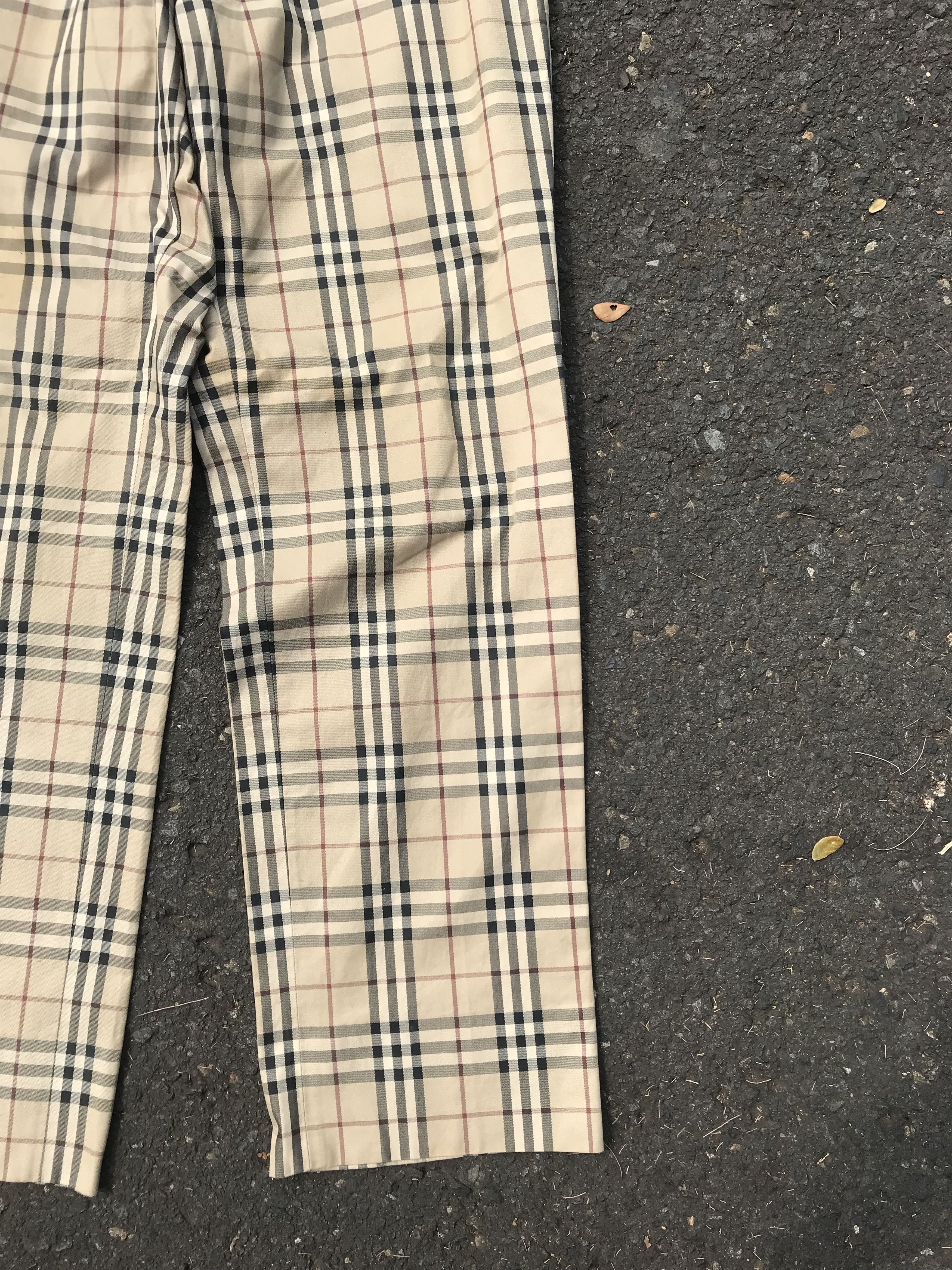 Burberry × Designer Vintage Burberry nova check trousers Size US 31 - 2 Thumbnail